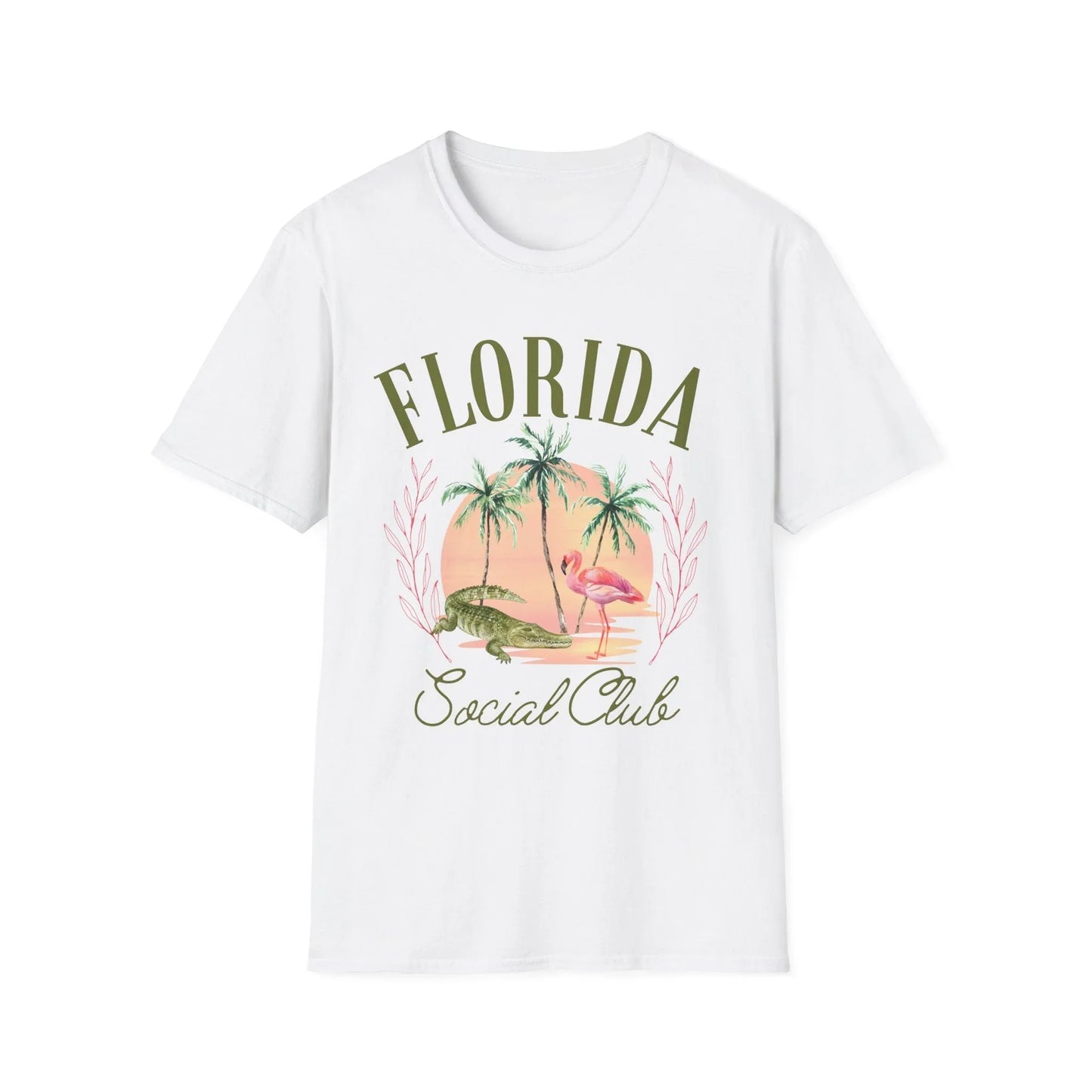 Florida Social Club T-Shirt | Unisex - XS / White