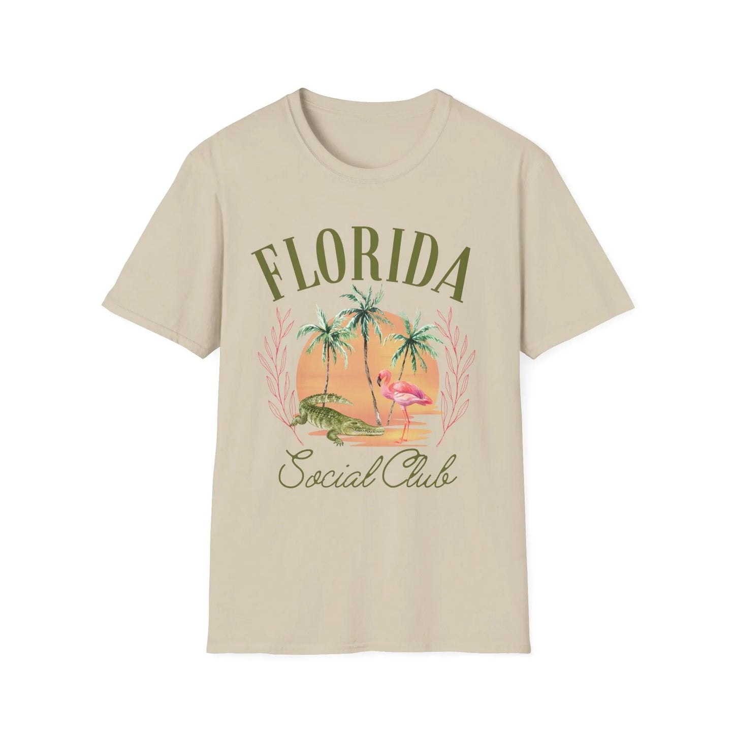 Florida Social Club T-Shirt | Unisex - S / Sand