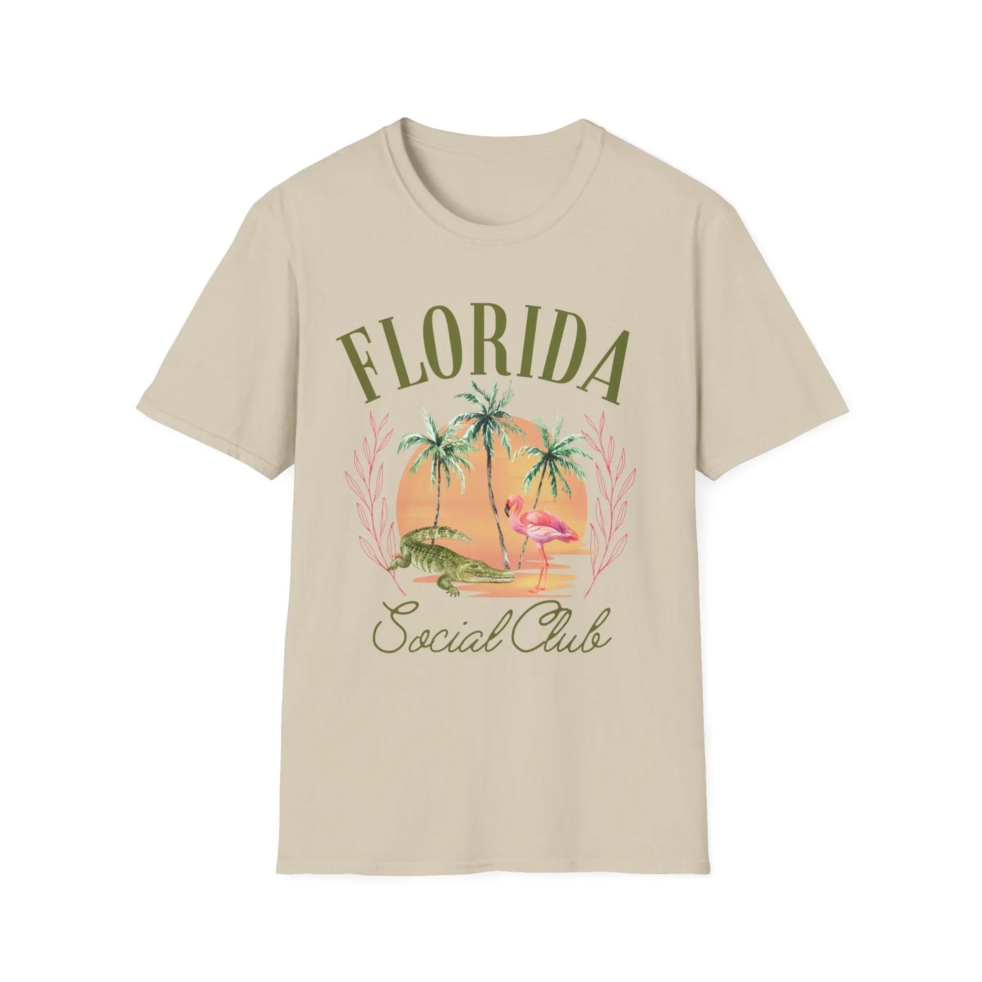 Florida Social Club T-Shirt | Unisex - S / Sand