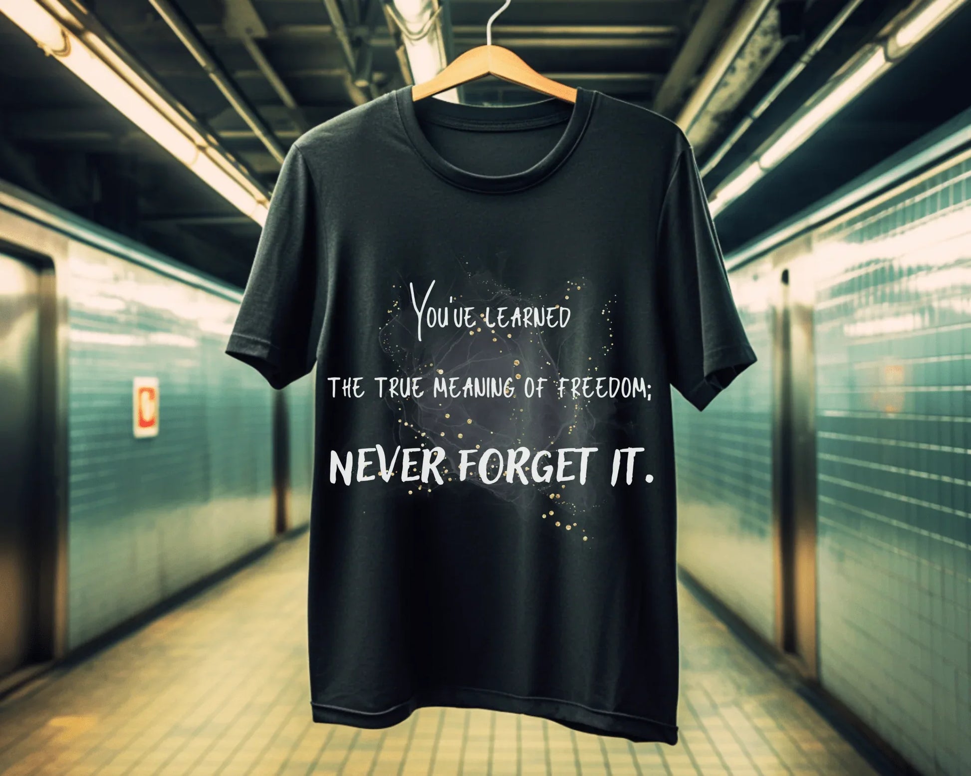Freedom Learned | black | Unisex - T-Shirt