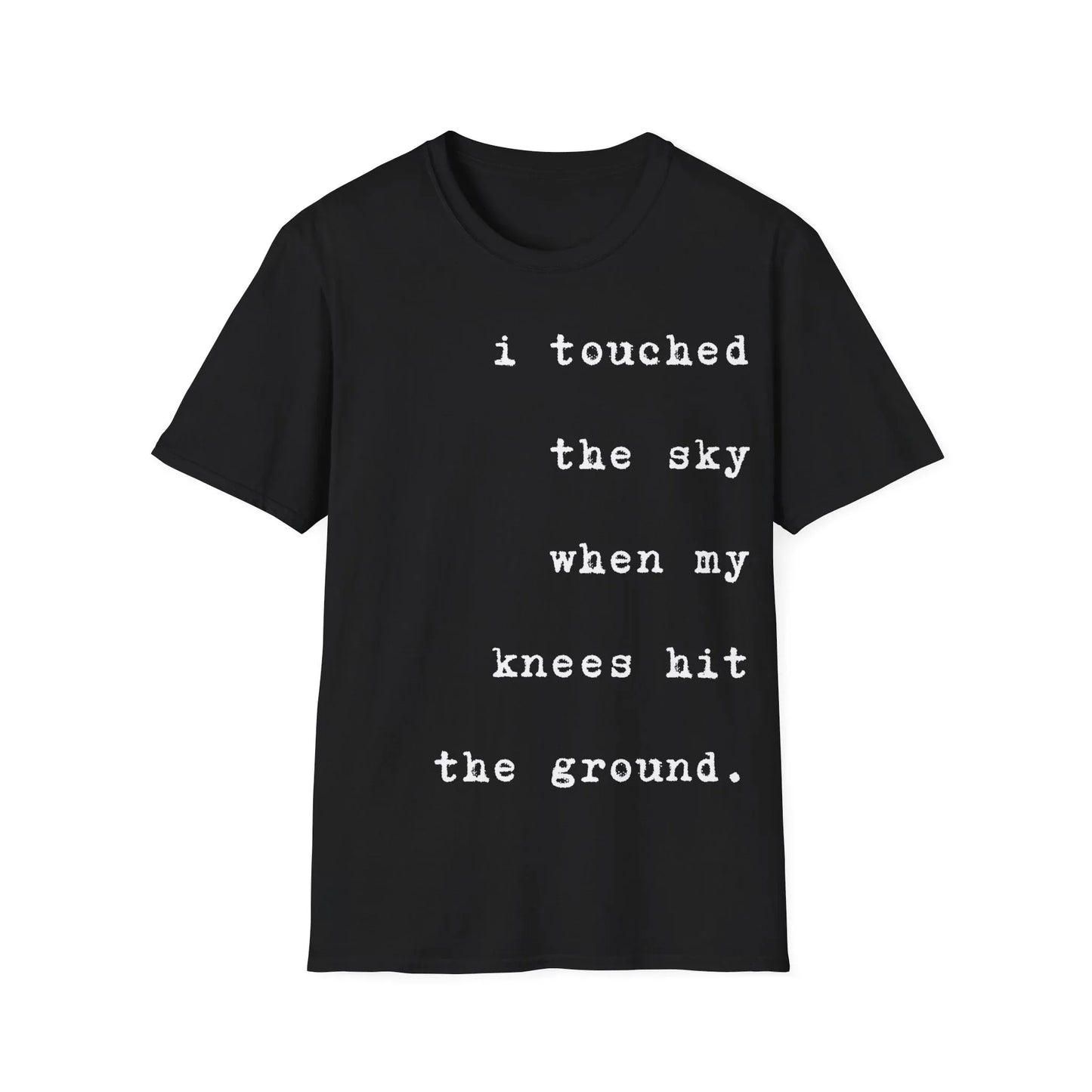 From Knees to Clouds | black | Unisex - Black / S - T-Shirt