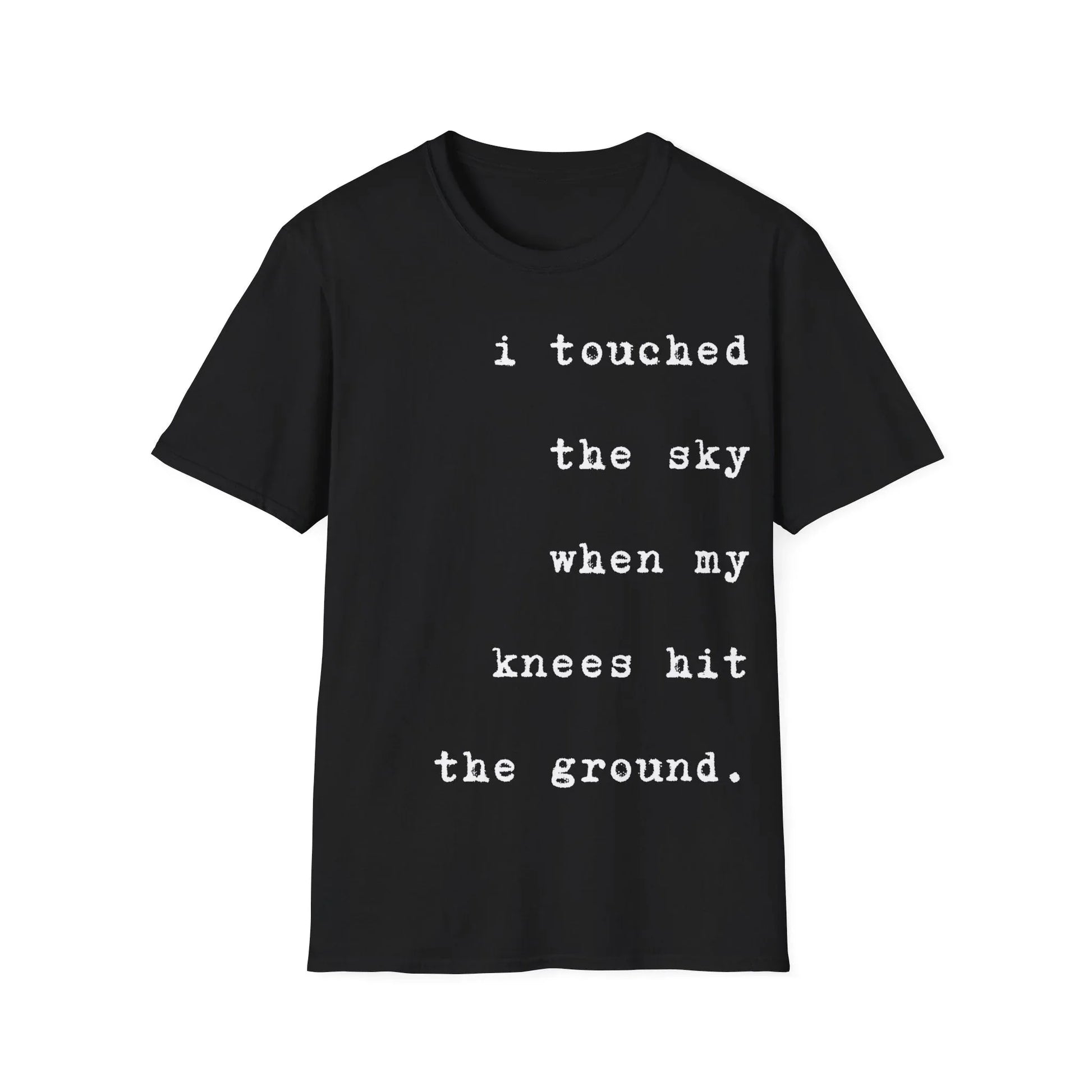 From Knees to Clouds | black | Unisex - Black / S - T-Shirt