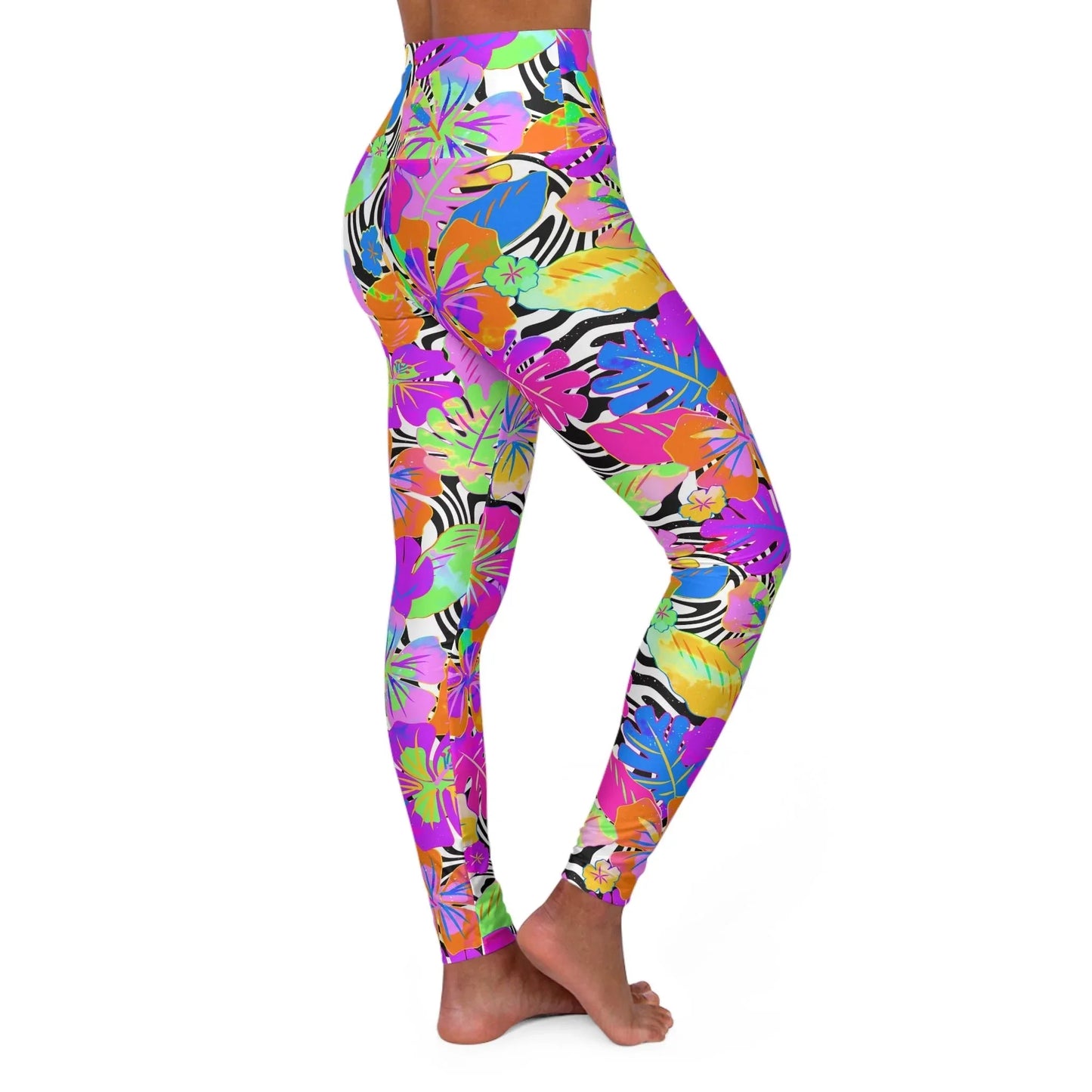 Fueling the Fire High Waisted Yoga Leggings - All Over Prints