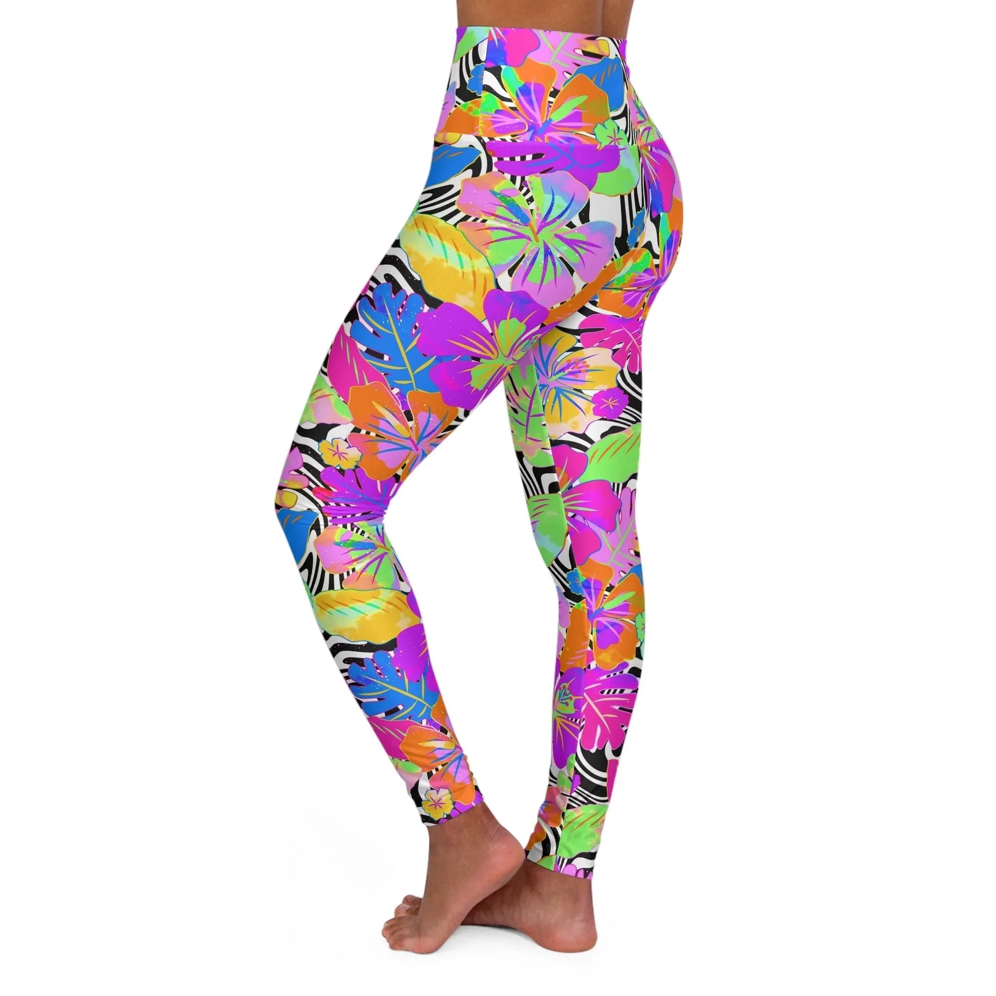 Fueling the Fire High Waisted Yoga Leggings - All Over Prints
