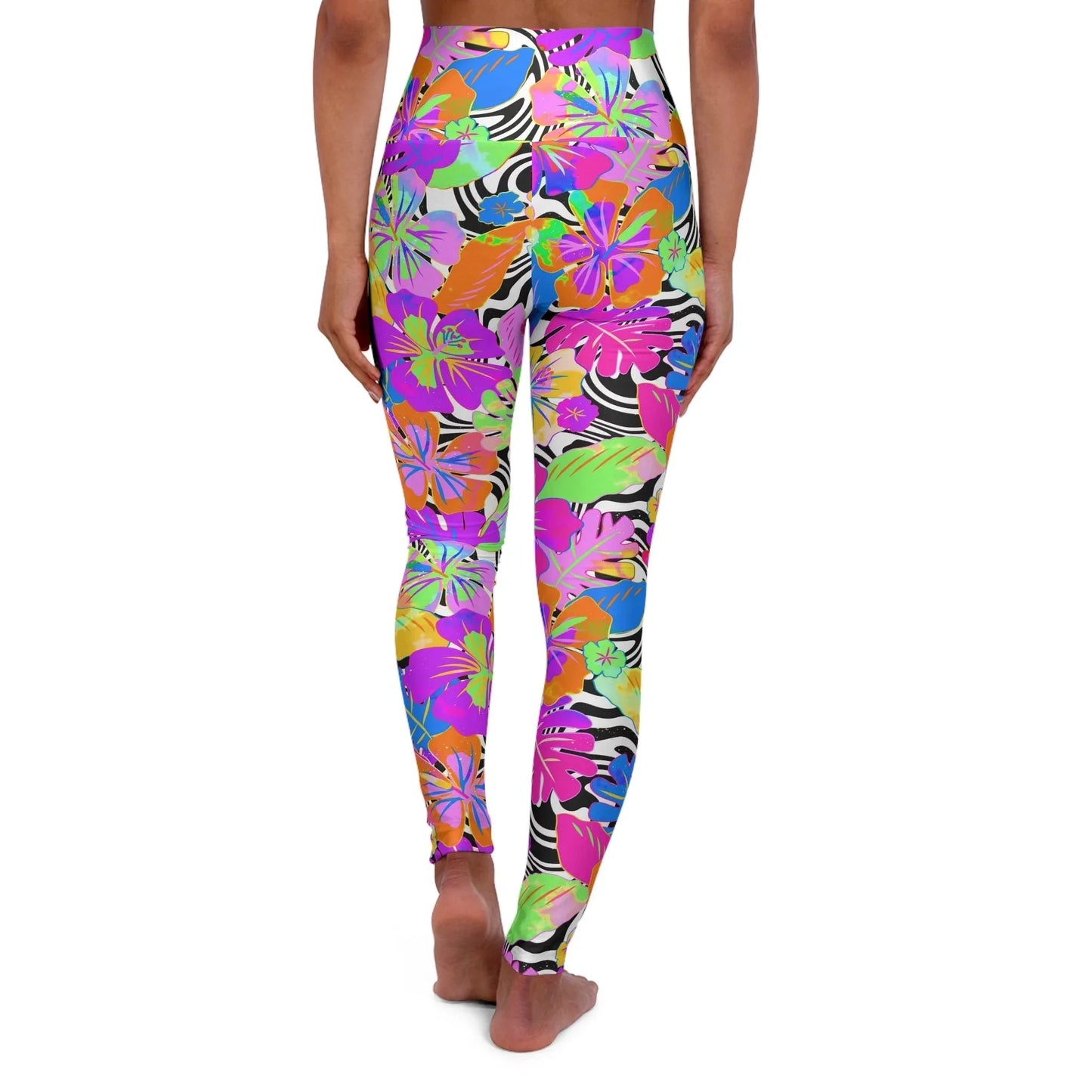 Fueling the Fire High Waisted Yoga Leggings - All Over Prints