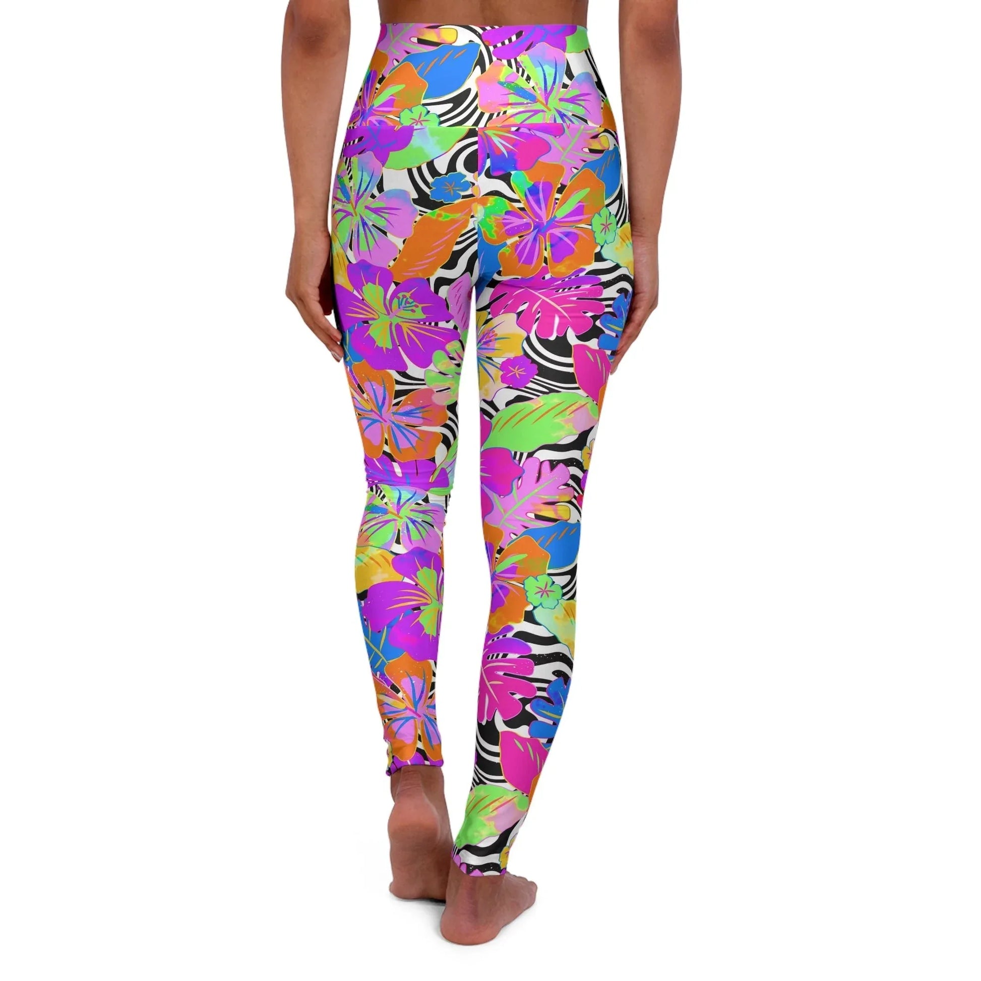 Fueling the Fire High Waisted Yoga Leggings - All Over Prints
