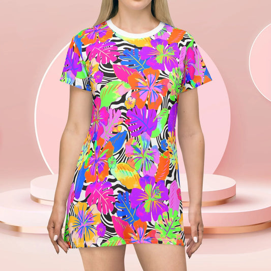 Fueling the Fire T-Shirt Dress - All Over Prints