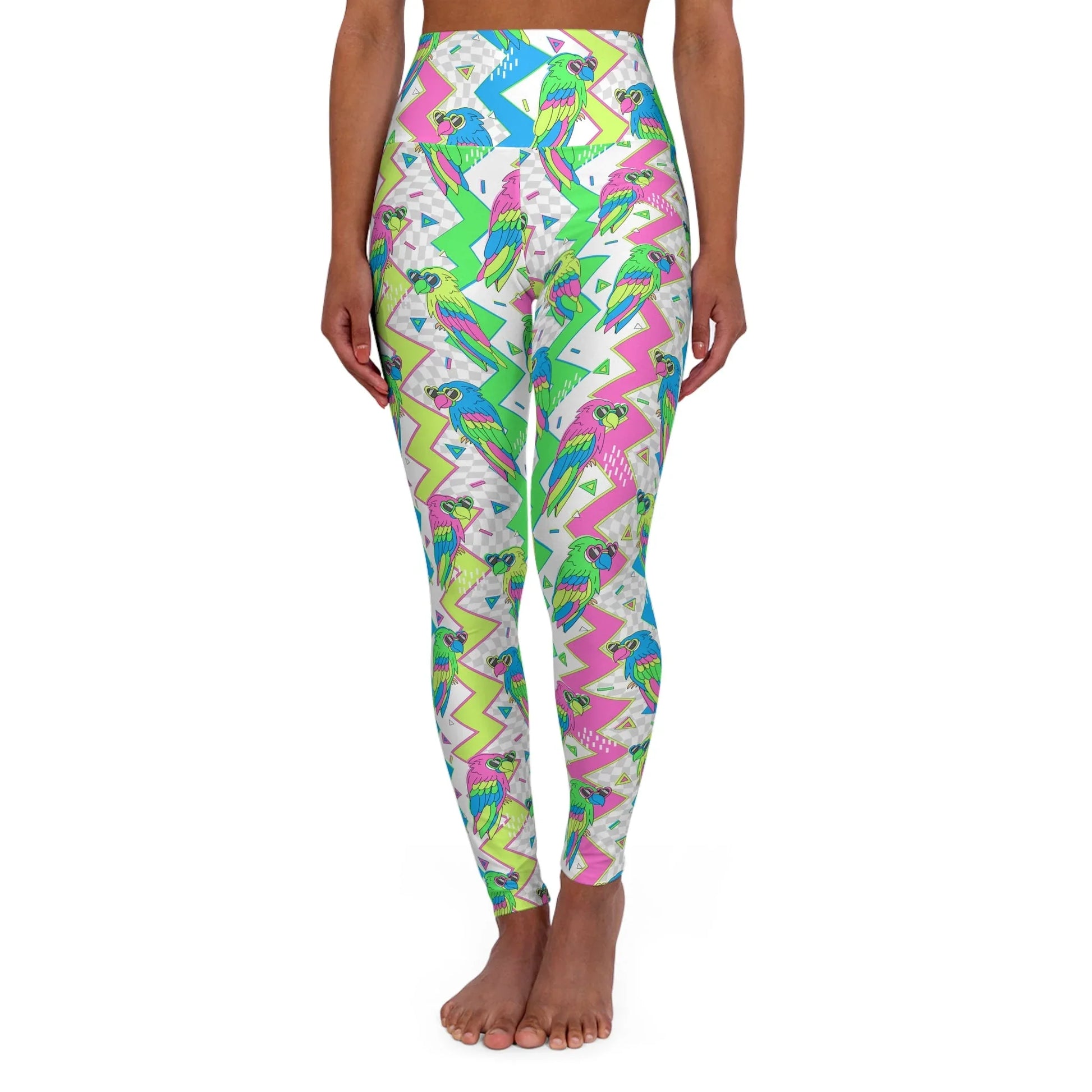 Funky Feminine High Waisted Yoga Leggings - XS - All Over Prints