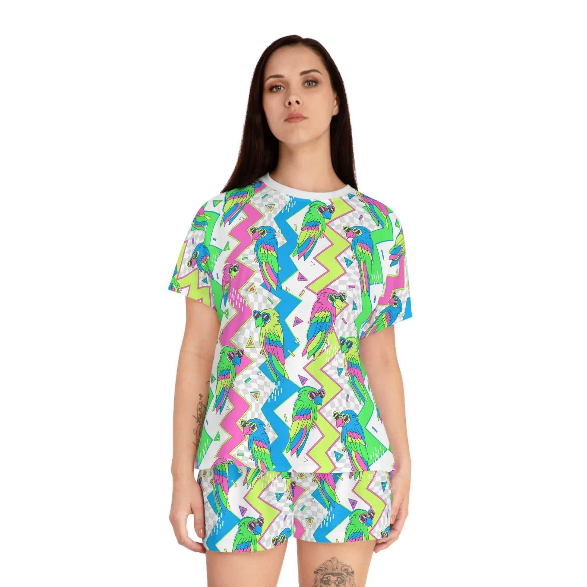 Funky Feminine Short Pajama Set - All Over Prints