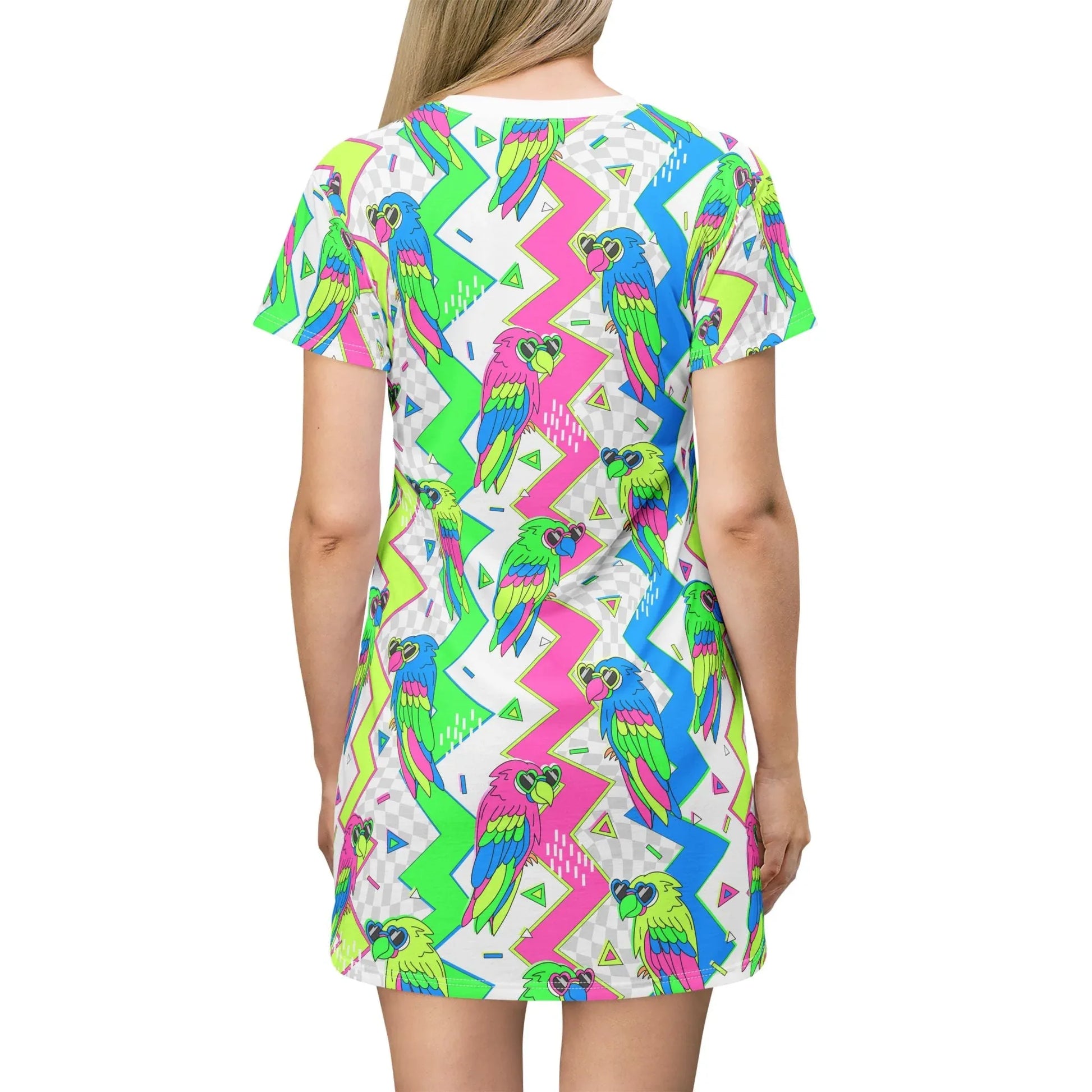 Funky Feminine T-Shirt Dress - All Over Prints