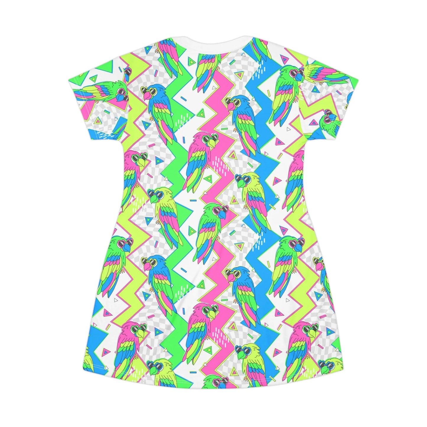 Funky Feminine T-Shirt Dress - All Over Prints