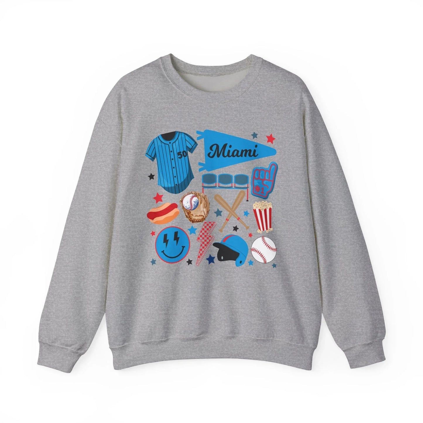 Game Day Miami Sweatshirt | Unisex - Sport Grey / S