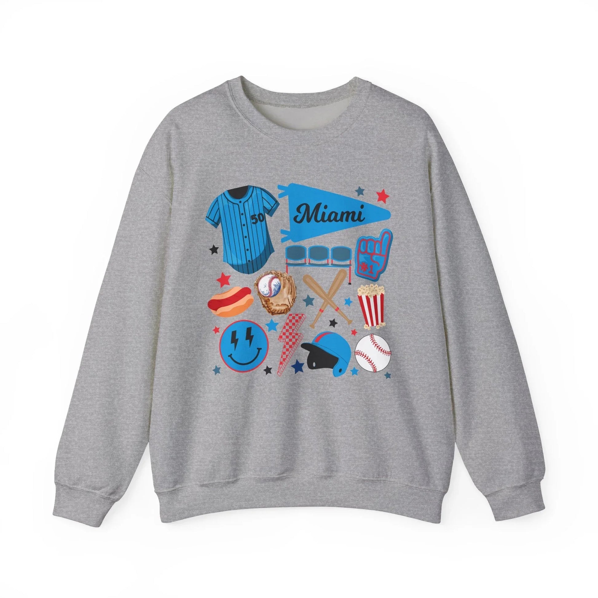 Game Day Miami Sweatshirt | Unisex - Sport Grey / S