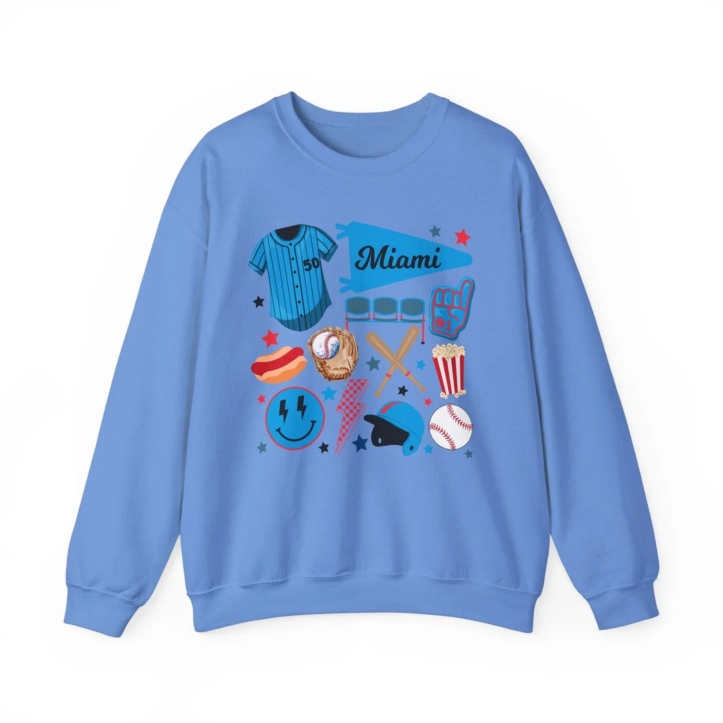 Game Day Miami Sweatshirt | Unisex - Carolina Blue / S