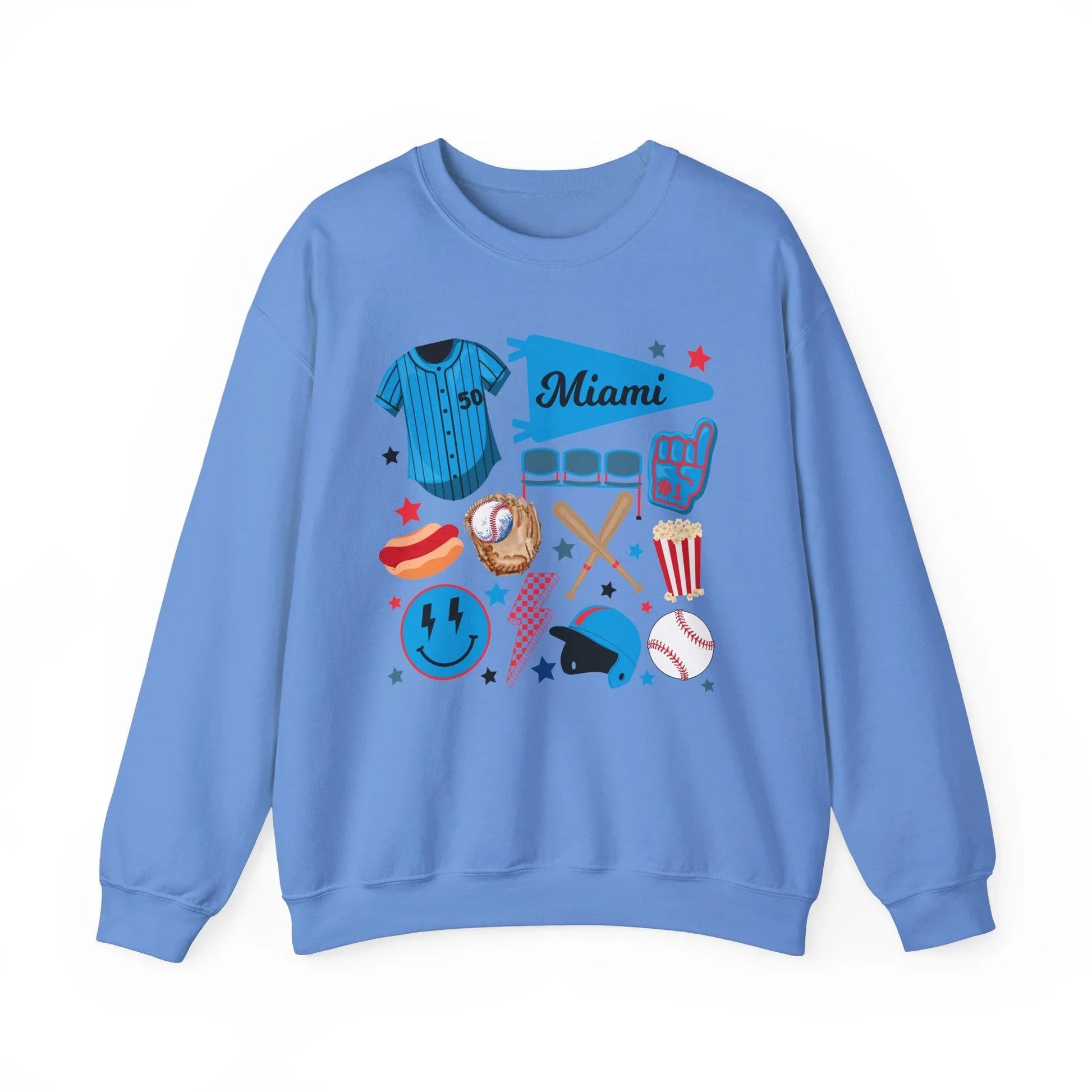 Game Day Miami Sweatshirt | Unisex - Carolina Blue / S