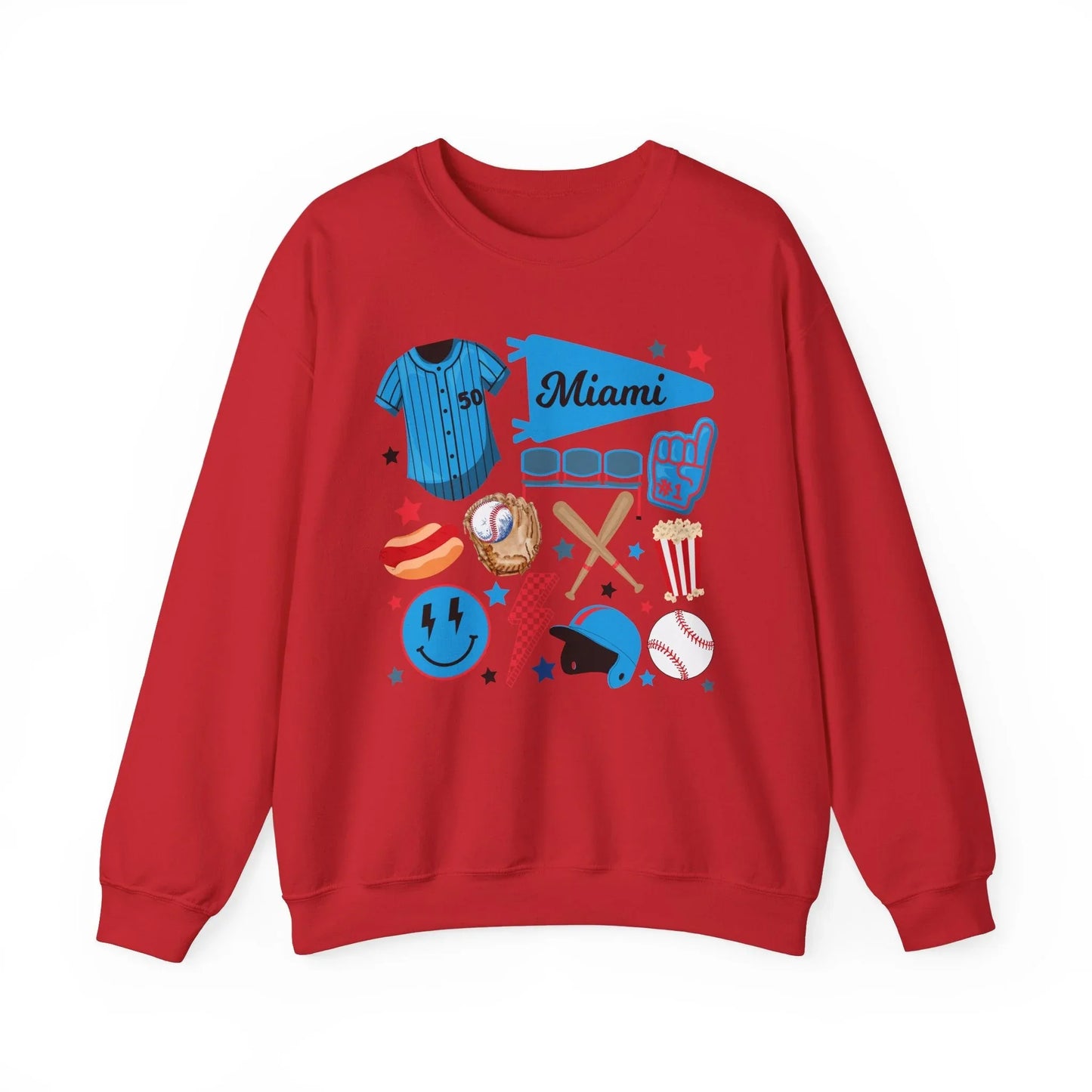 Game Day Miami Sweatshirt | Unisex - Red / S