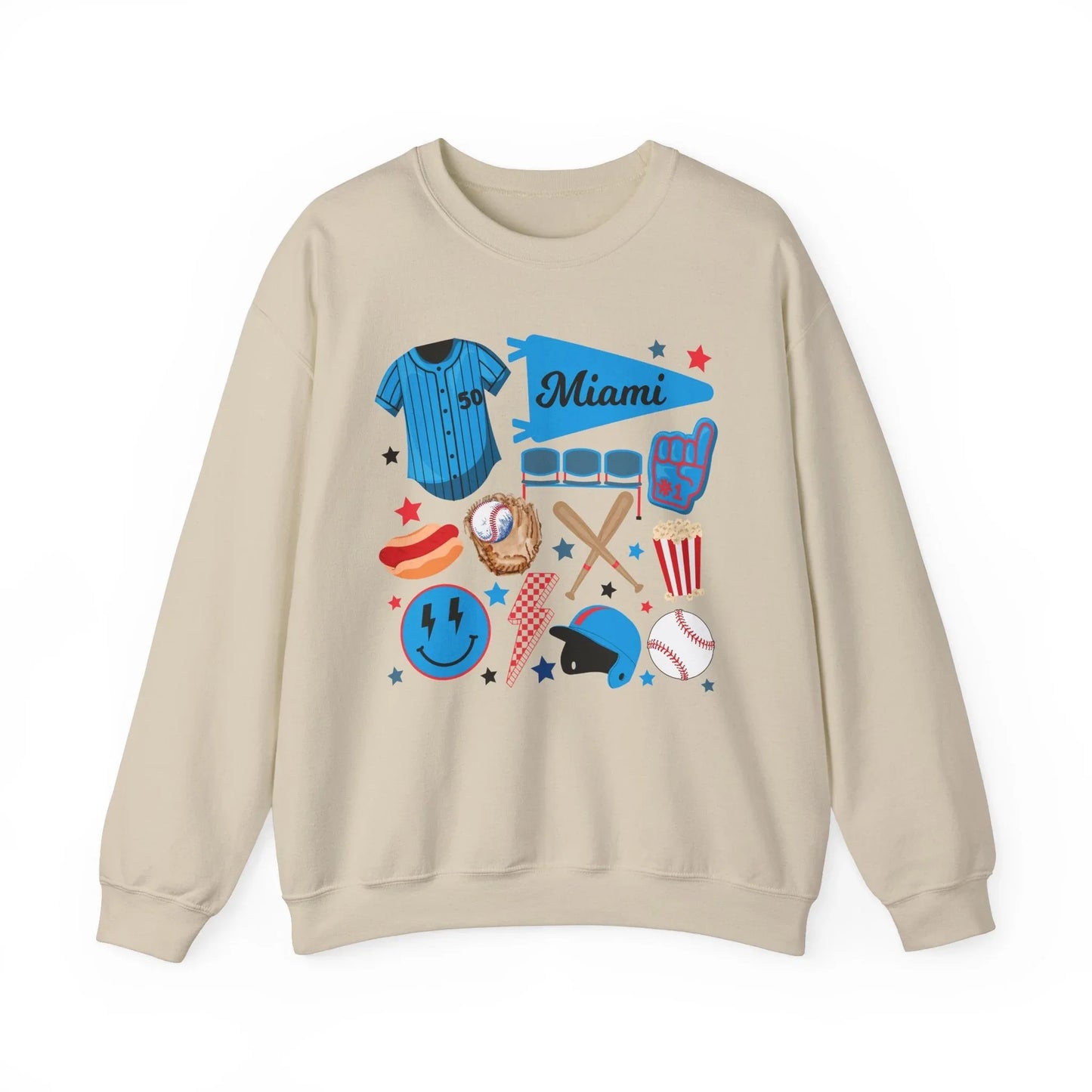 Game Day Miami Sweatshirt | Unisex - Sand / S