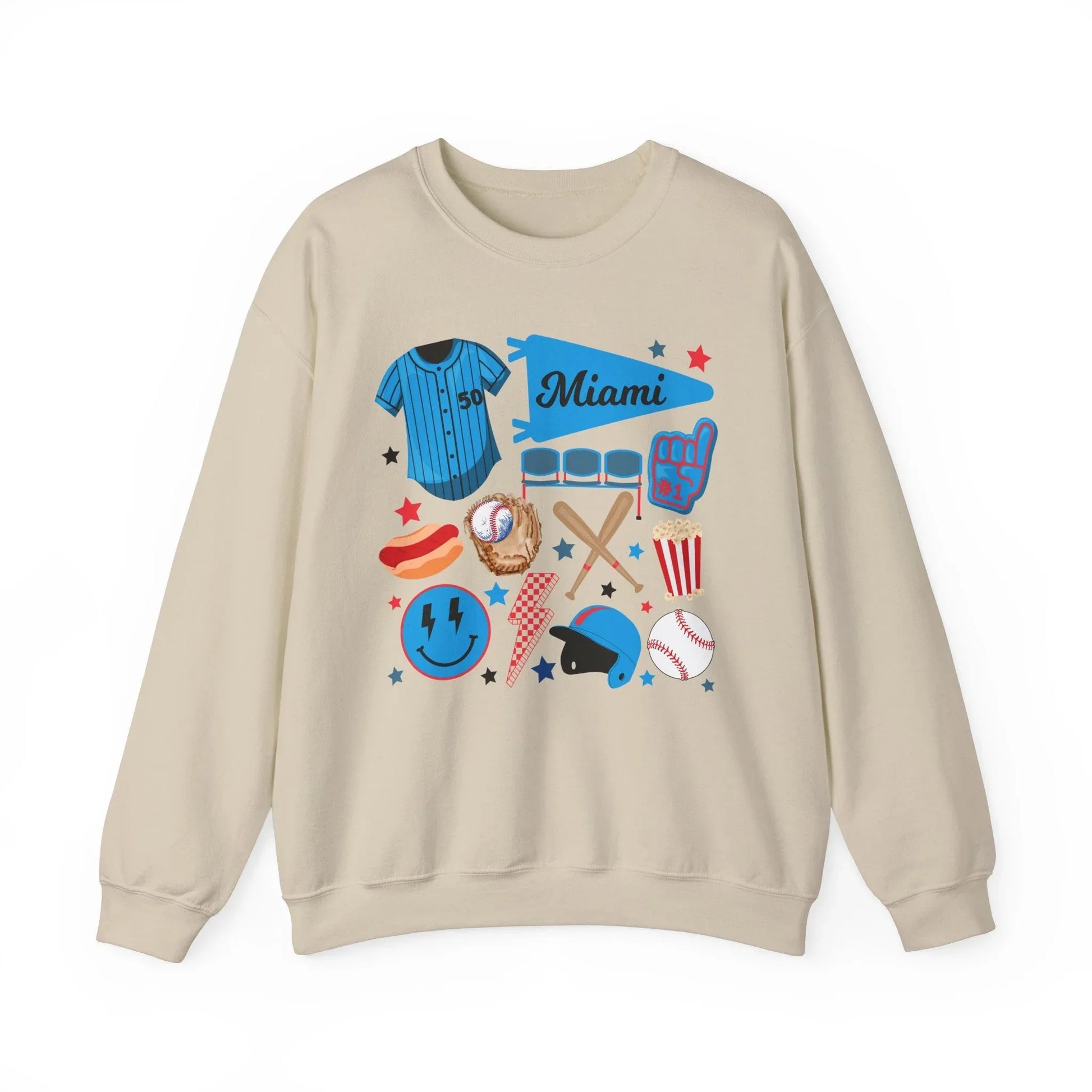 Game Day Miami Sweatshirt | Unisex - Sand / S