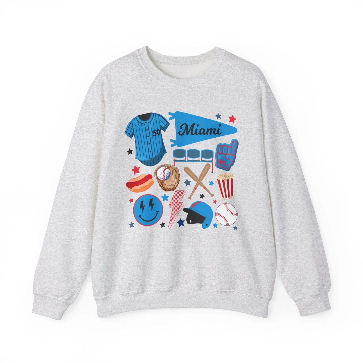 Game Day Miami Sweatshirt | Unisex - Ash / S