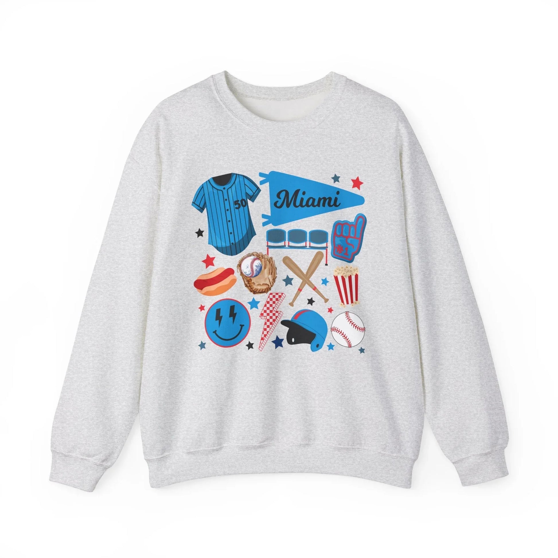 Game Day Miami Sweatshirt | Unisex - Ash / S