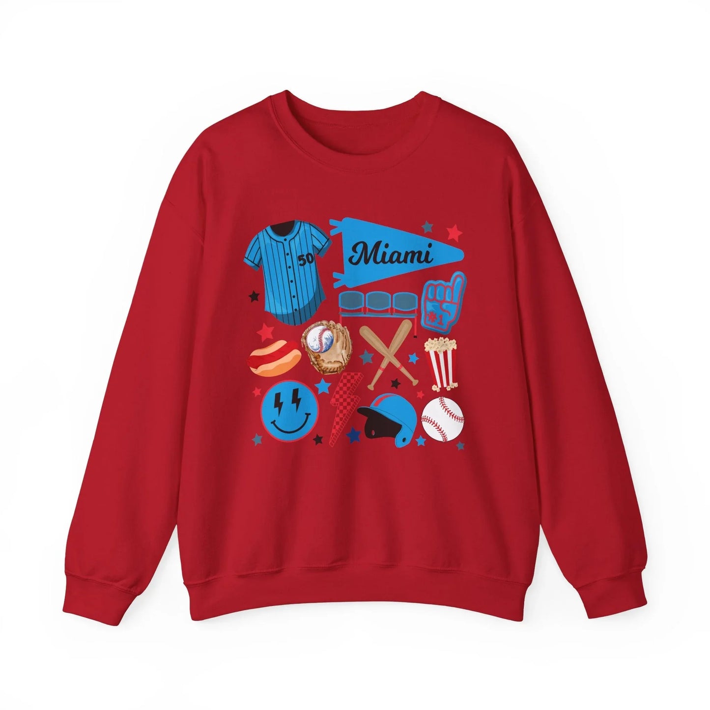 Game Day Miami Sweatshirt | Unisex - Cherry Red / S