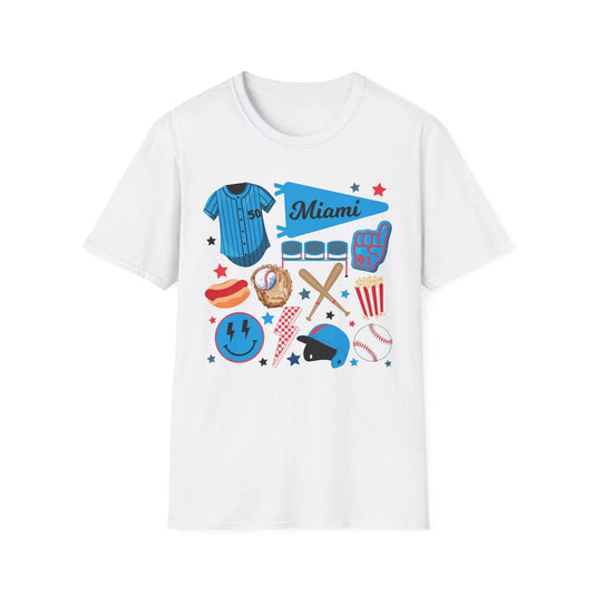 Game Day Miami T-Shirt | Unisex - XS / White