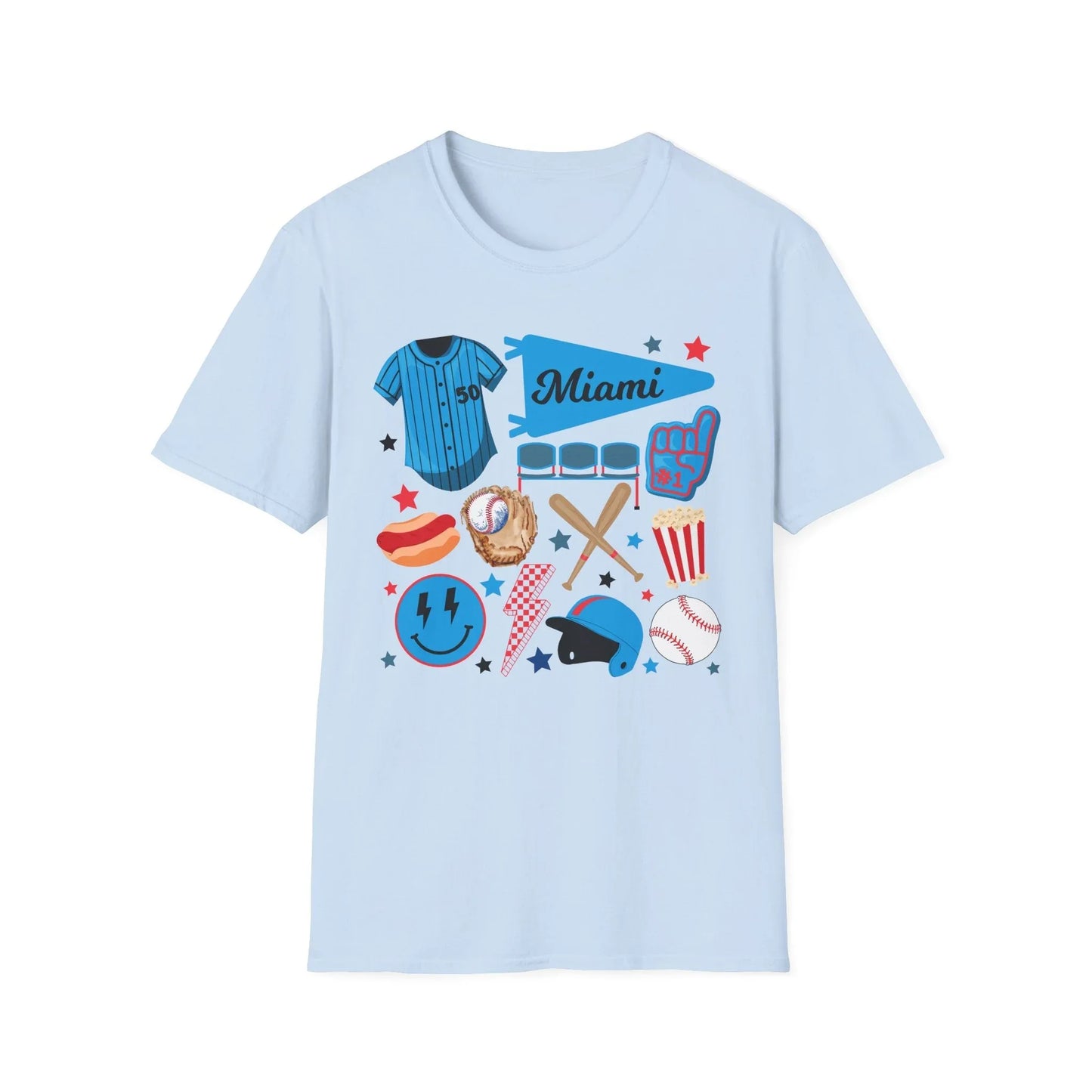 Game Day Miami T-Shirt | Unisex - S / Light Blue