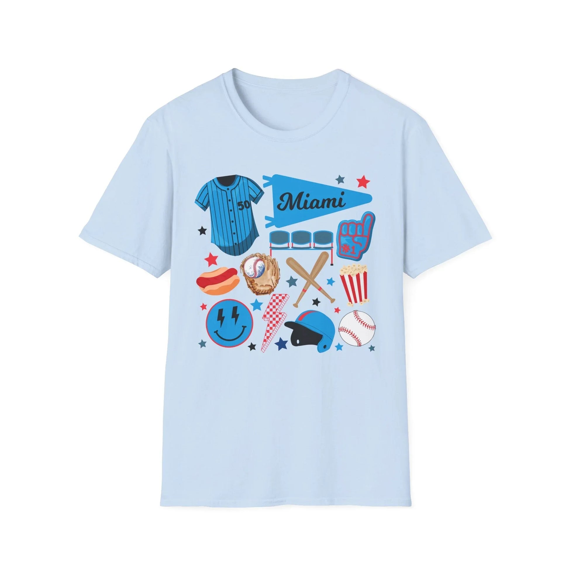 Game Day Miami T-Shirt | Unisex - S / Light Blue