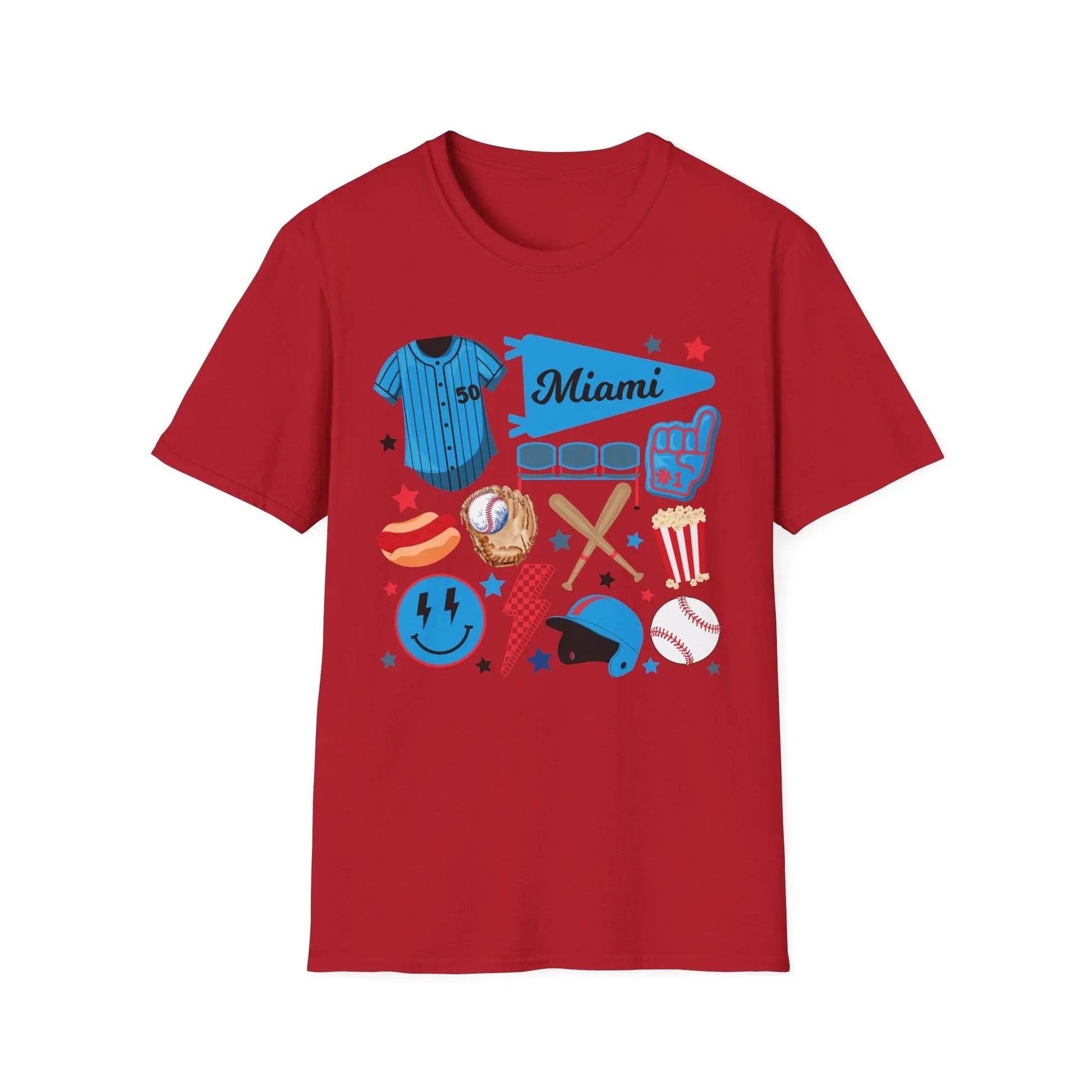 Game Day Miami T-Shirt | Unisex - S / Cherry Red