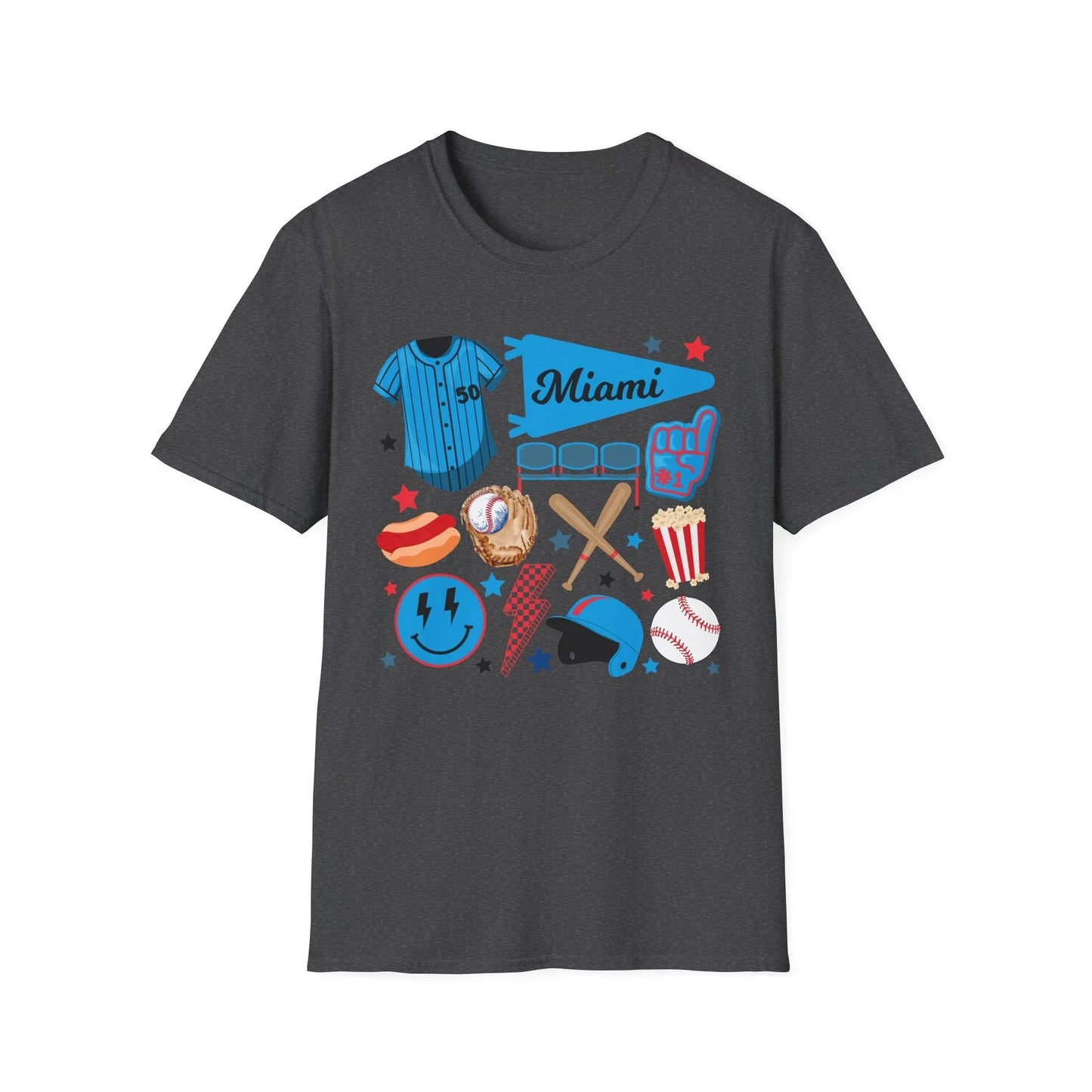 Game Day Miami T-Shirt | Unisex - XS / Dark Heather