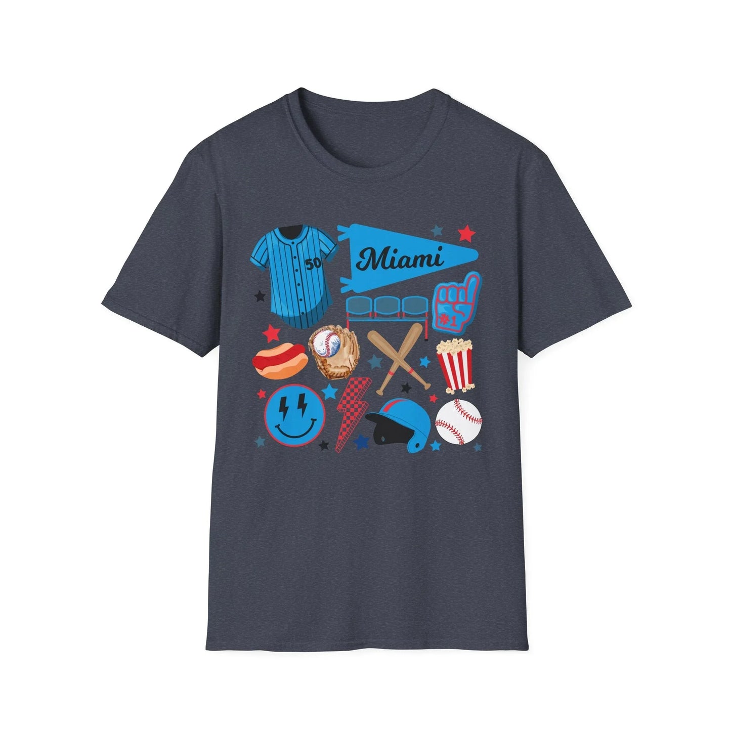 Game Day Miami T-Shirt | Unisex - S / Heather Navy