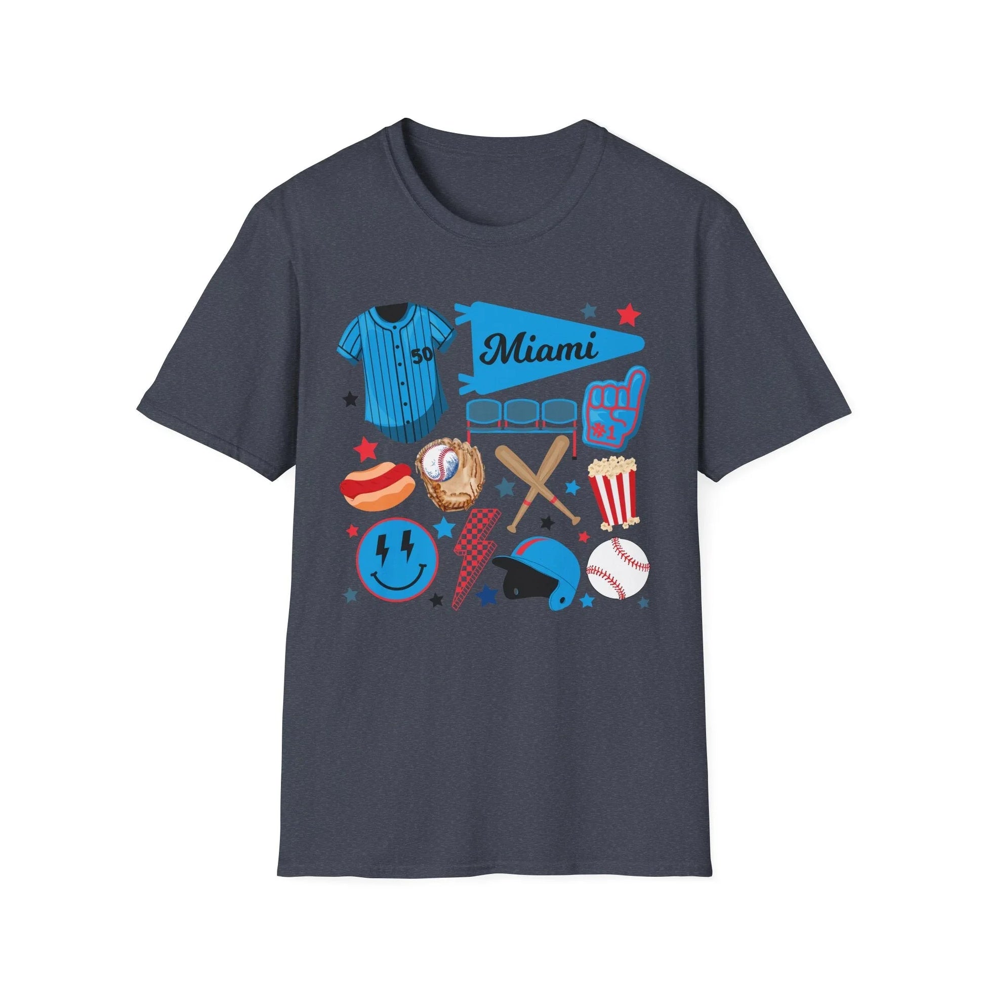 Game Day Miami T-Shirt | Unisex - S / Heather Navy