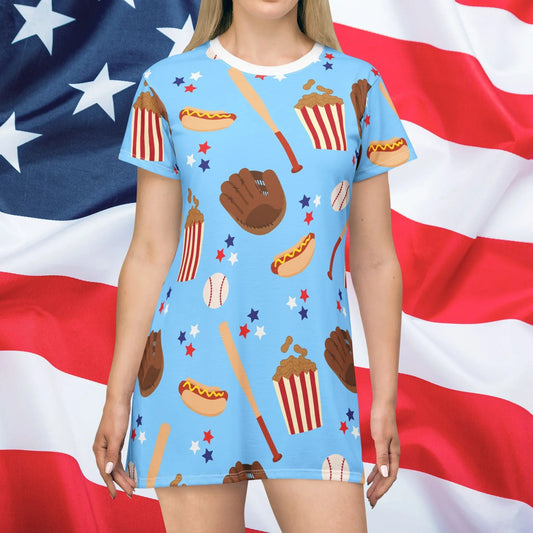 Game Day T-Shirt Dress - All Over Prints