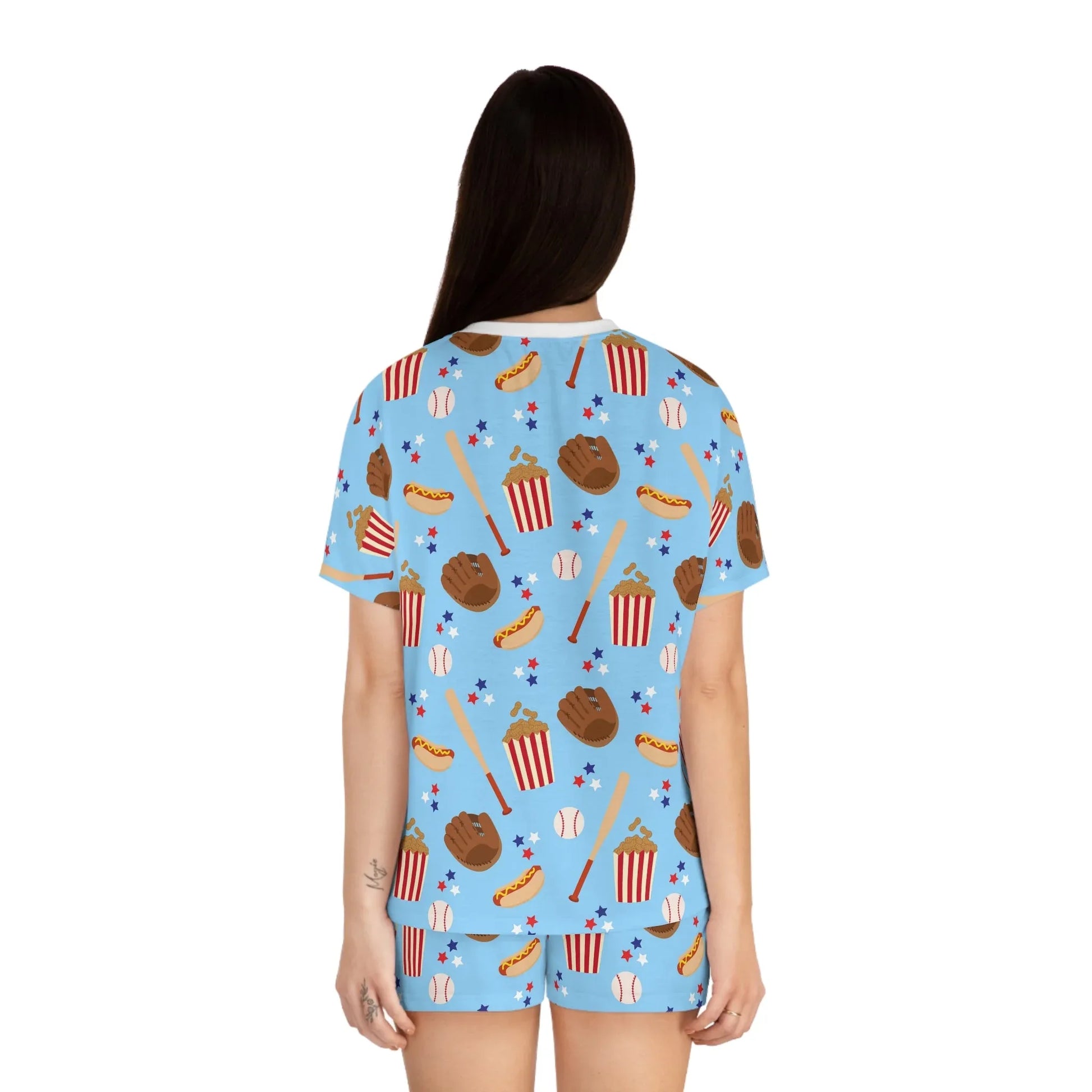 Game Day Women’s Short Pajama Set - All Over Prints