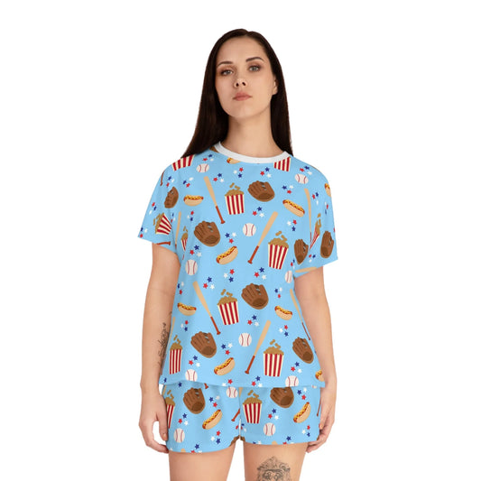 Game Day Women’s Short Pajama Set - All Over Prints