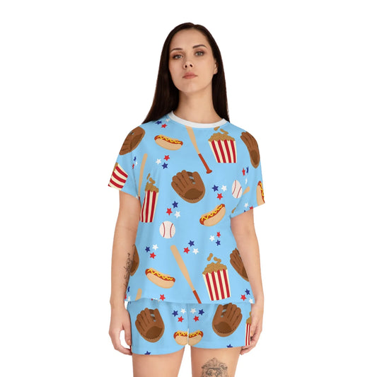 Game Day Women’s Short Pajama Set - All Over Prints