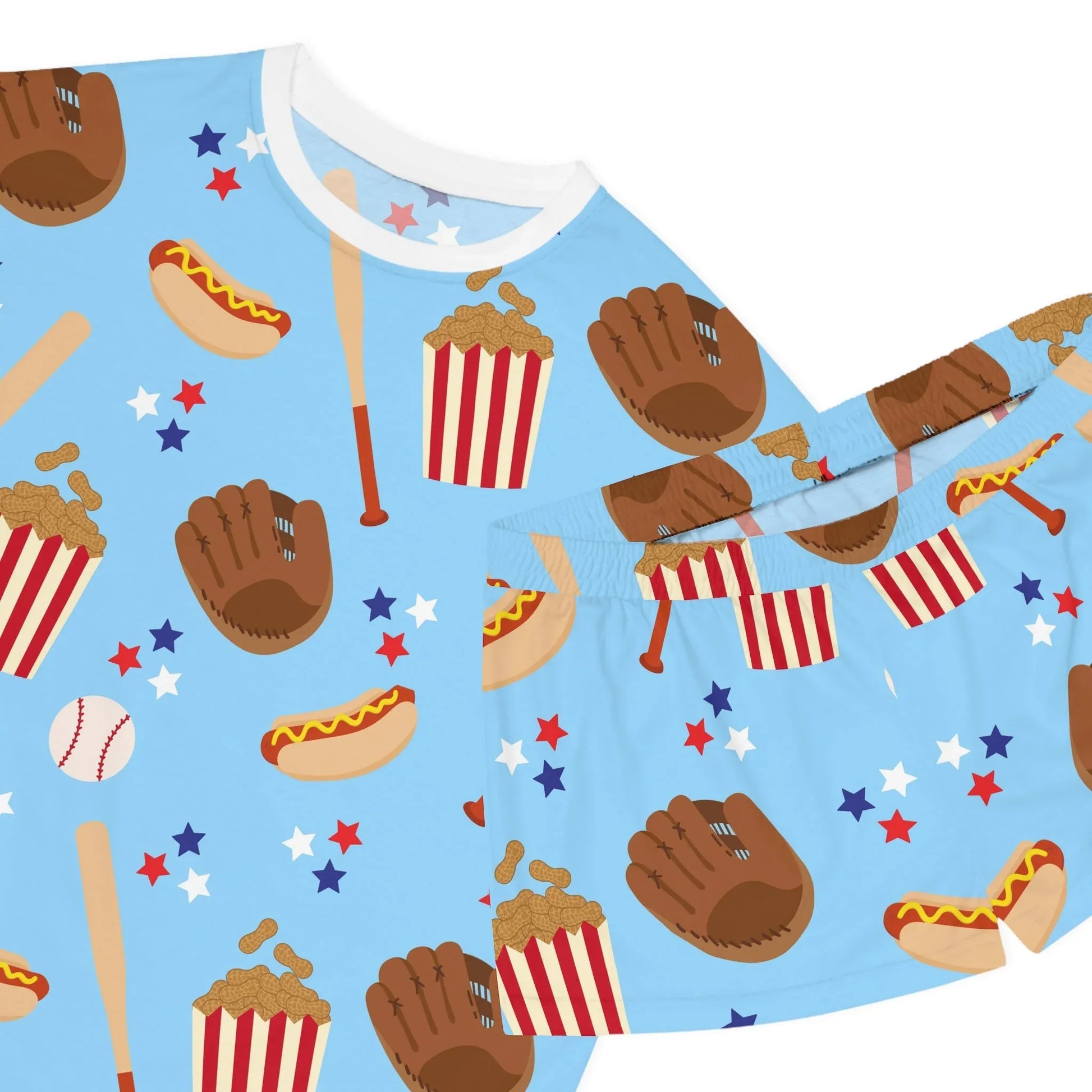 Game Day Women’s Short Pajama Set - All Over Prints
