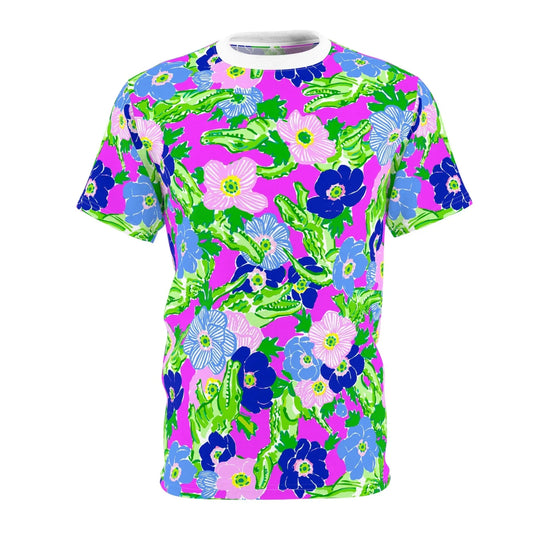 Gator Groove All-Over-Print T-Shirt - White stitching / 4 oz. / S - All Over Prints
