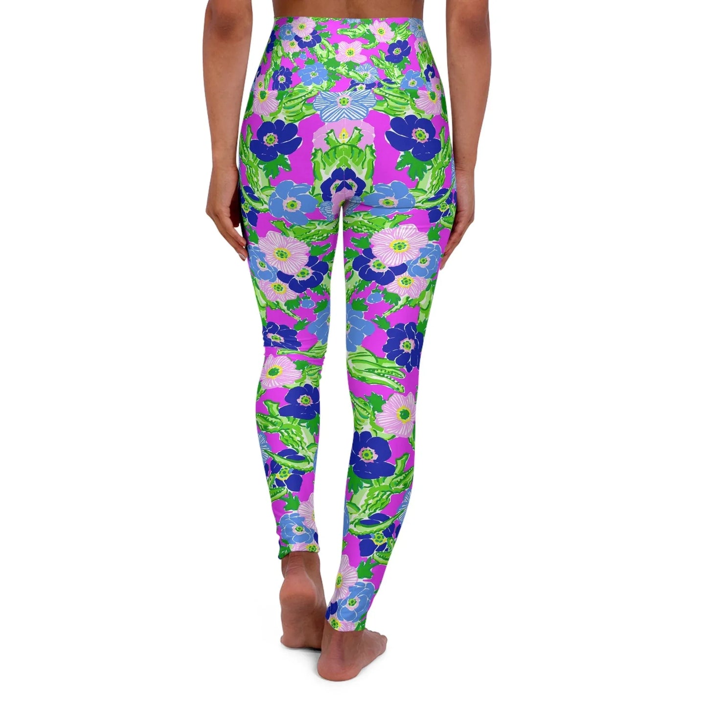 Gator Groove High Waisted Yoga Leggings - All Over Prints