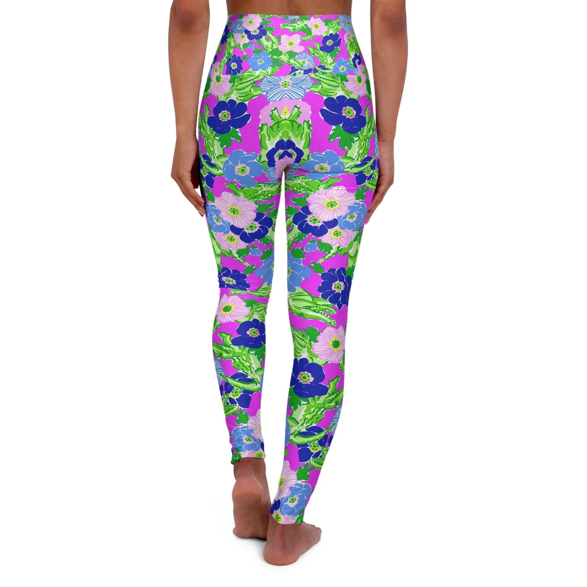 Gator Groove High Waisted Yoga Leggings - All Over Prints