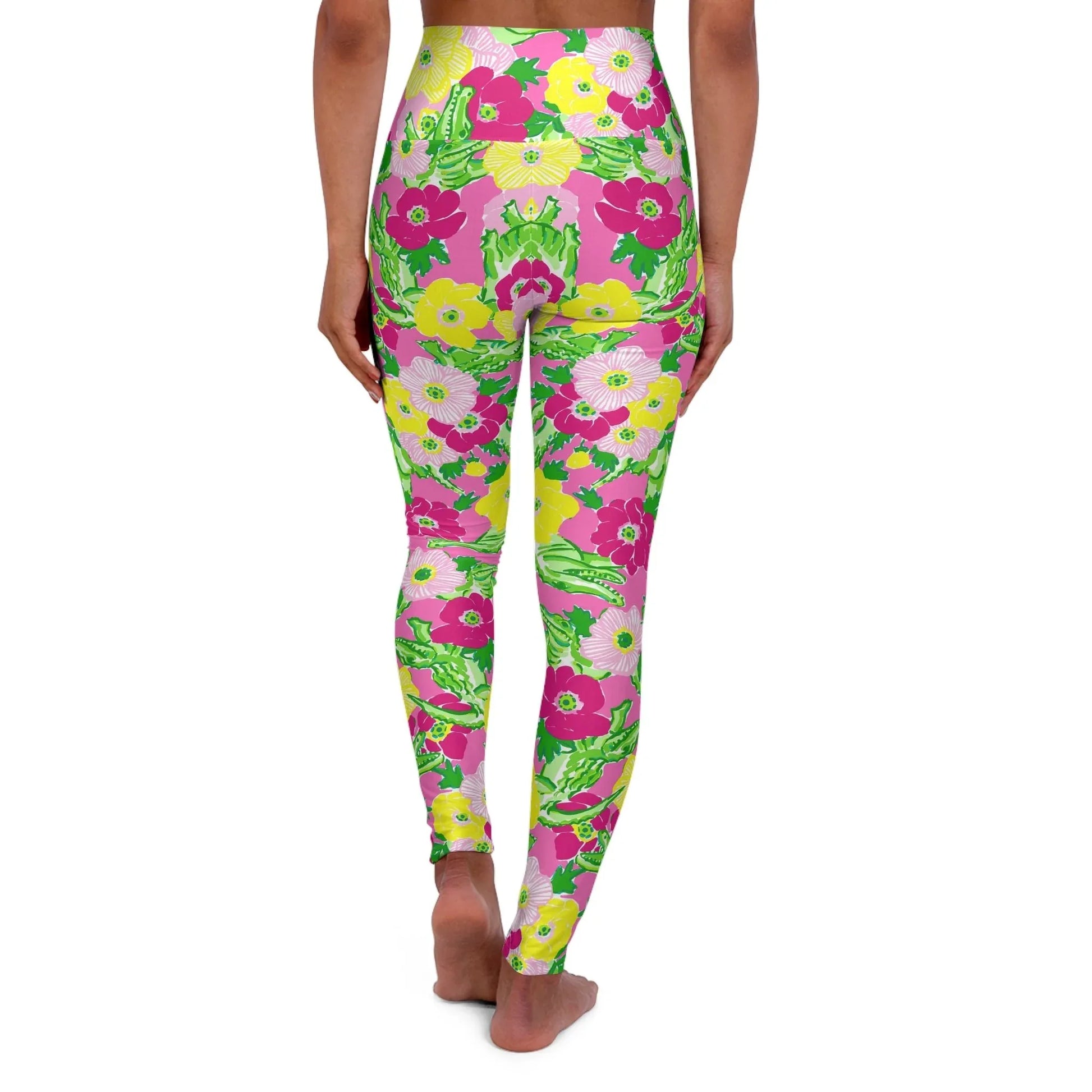 Gator Groove High Waisted Yoga Leggings - All Over Prints