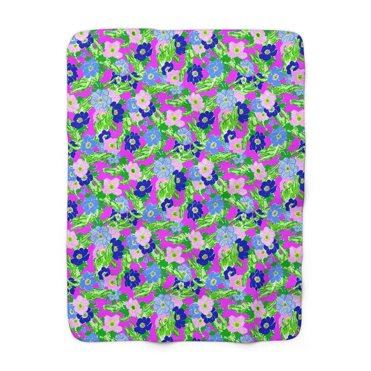 Gator Groove Sherpa Fleece Blanket - 50’’ × 60’’ - Home Decor