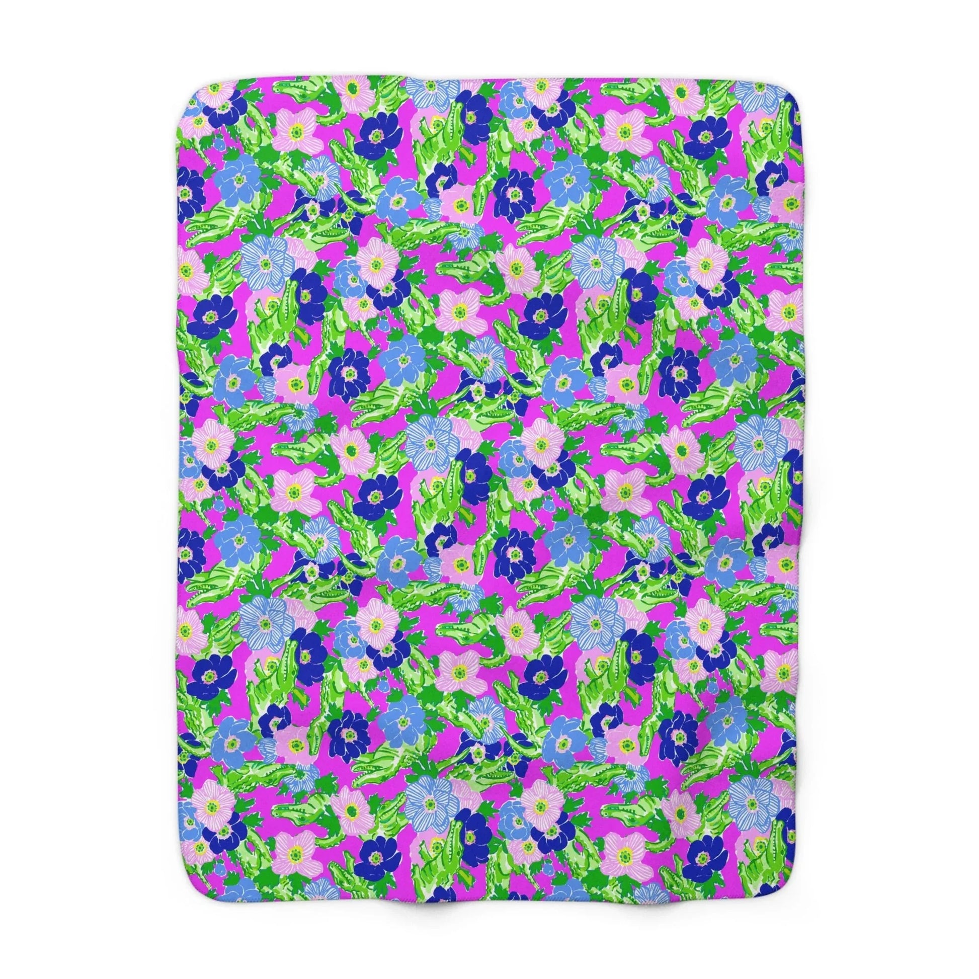 Gator Groove Sherpa Fleece Blanket - 50’’ × 60’’ - Home Decor