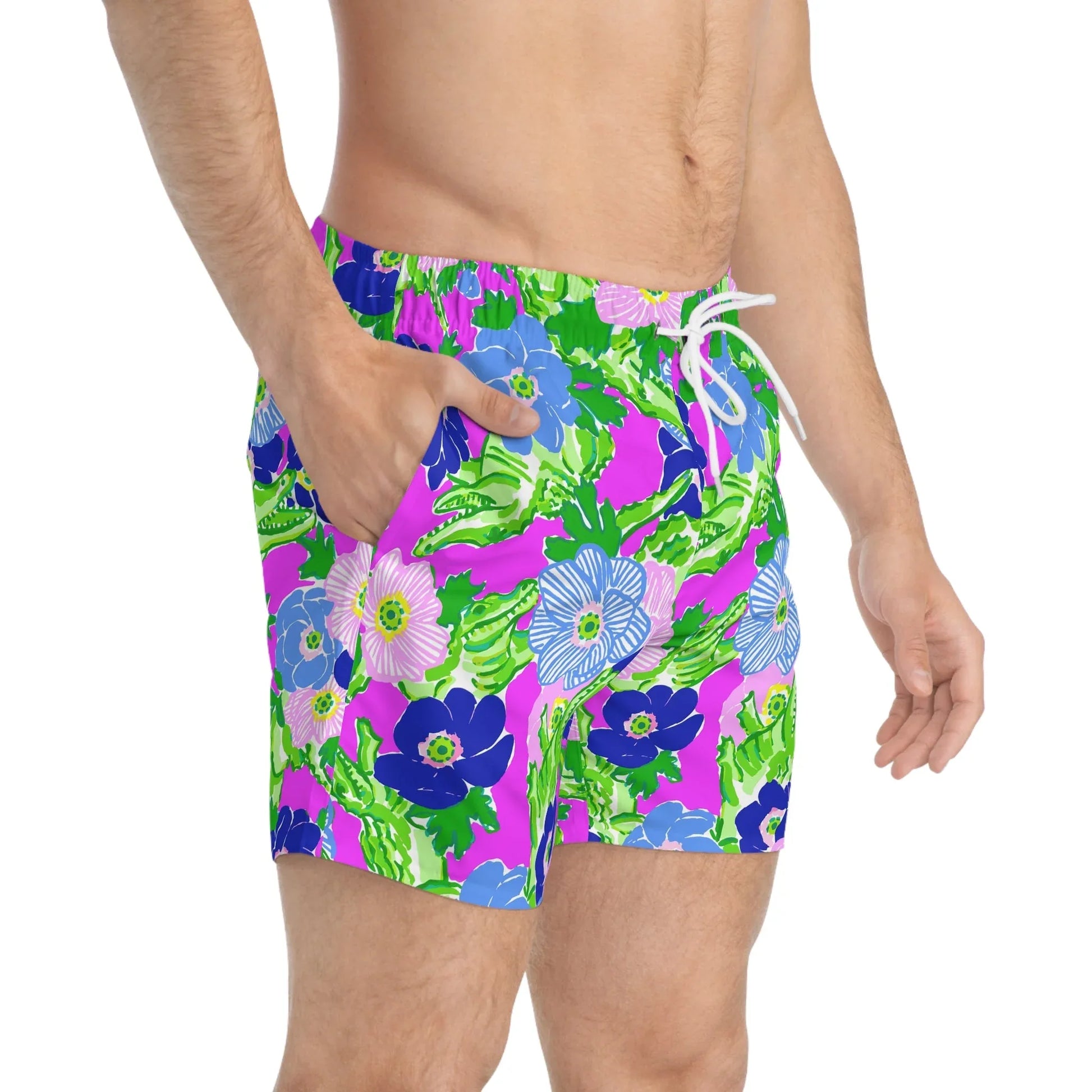 Gator Groove Swim Trunks - All Over Prints