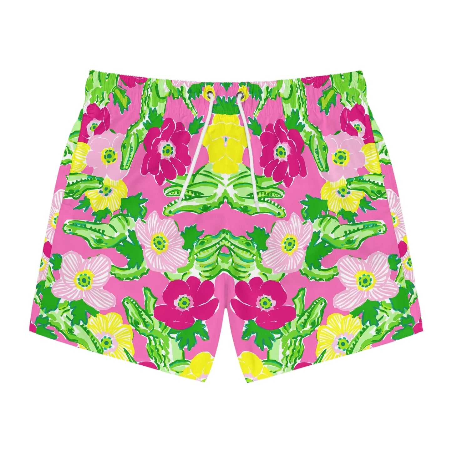 Gator Groove Swim Trunks - XS / Seam thread color automatically matched to design - All Over Prints