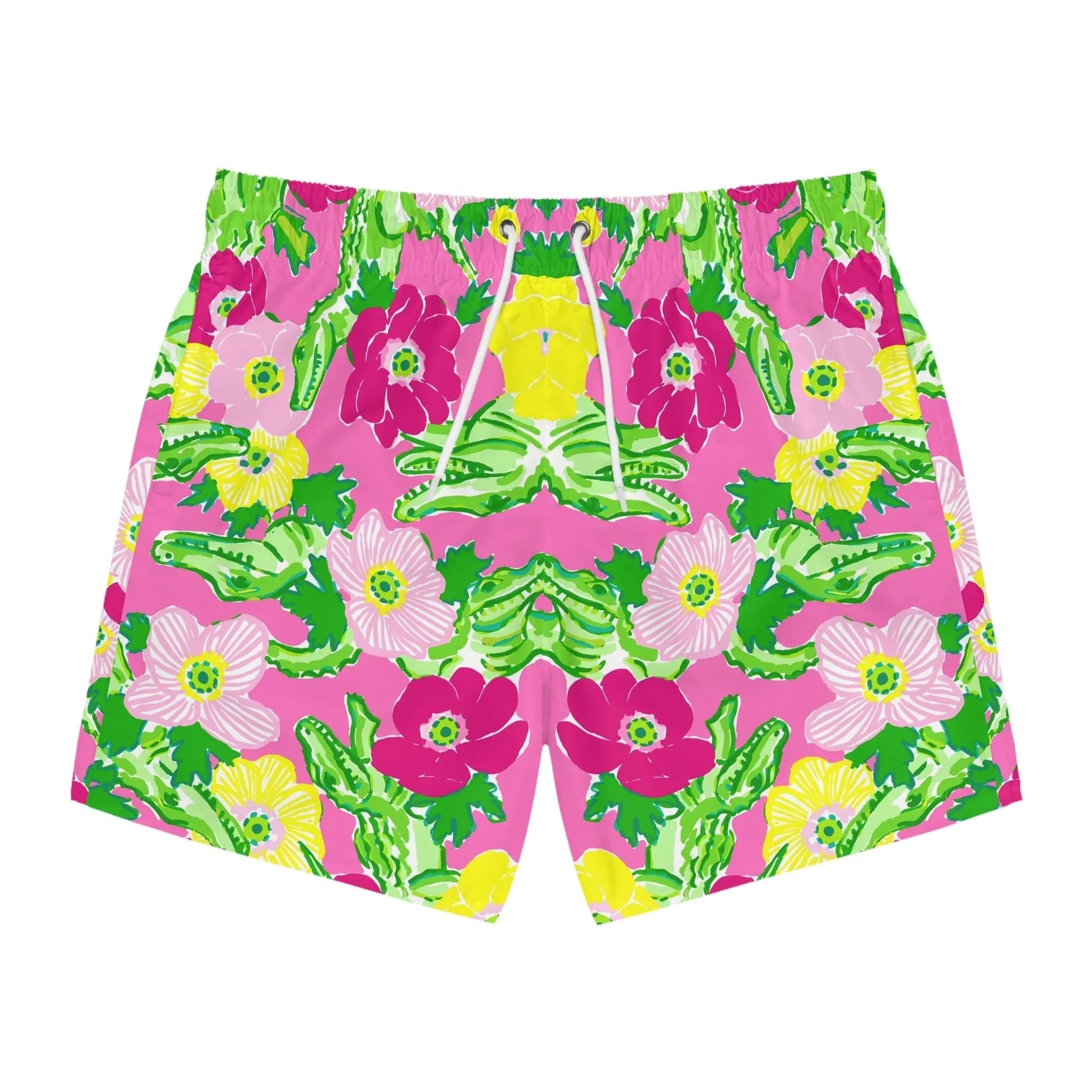 Gator Groove Swim Trunks - XS / Seam thread color automatically matched to design - All Over Prints
