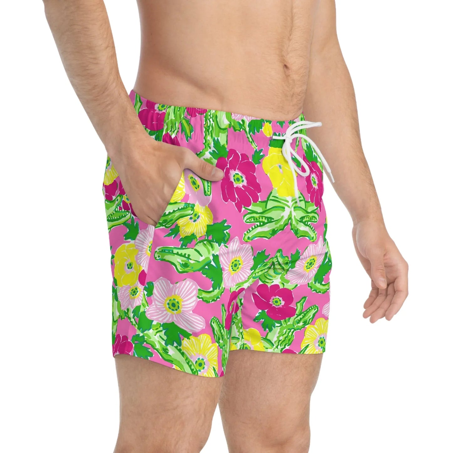 Gator Groove Swim Trunks - All Over Prints