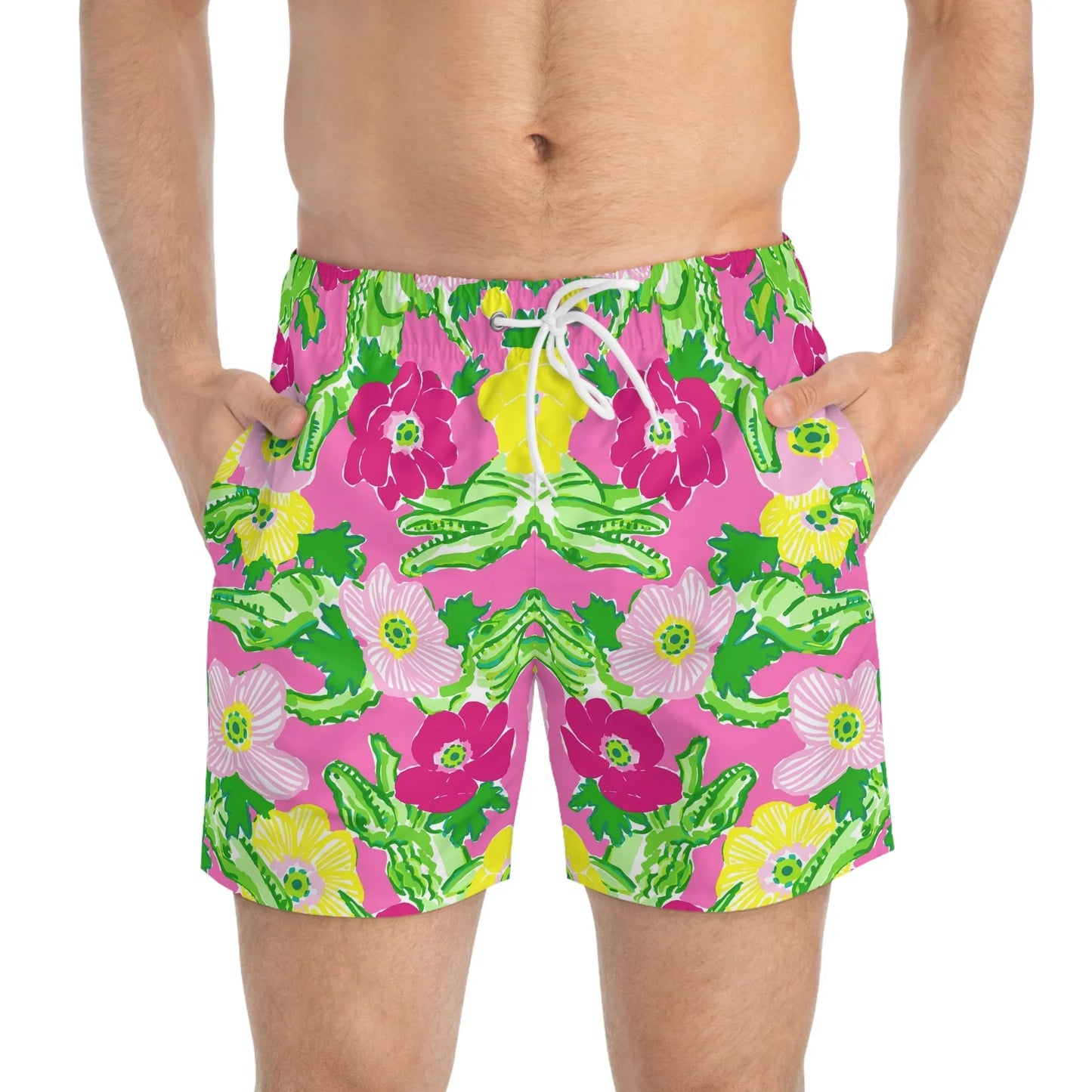 Gator Groove Swim Trunks - All Over Prints