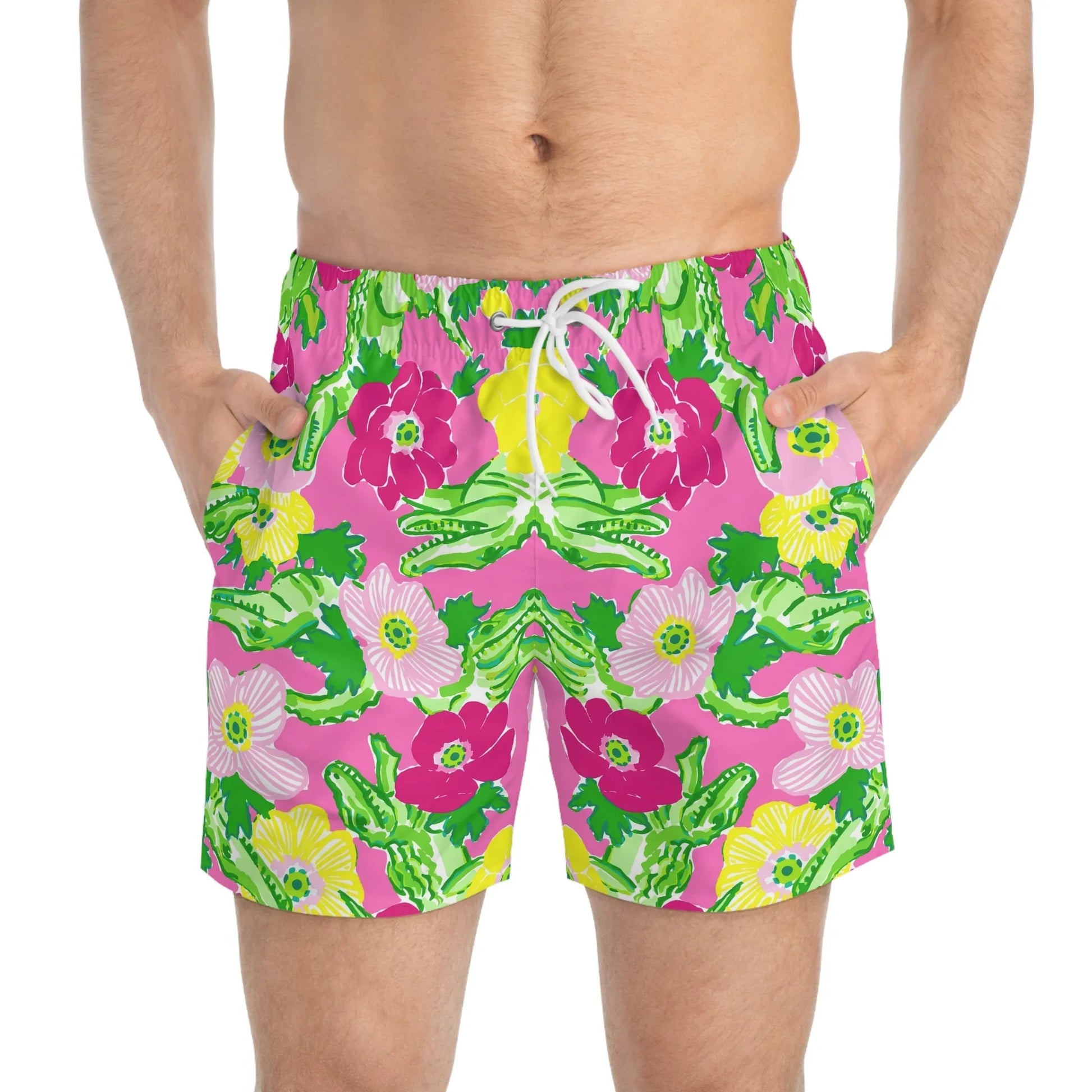 Gator Groove Swim Trunks - All Over Prints