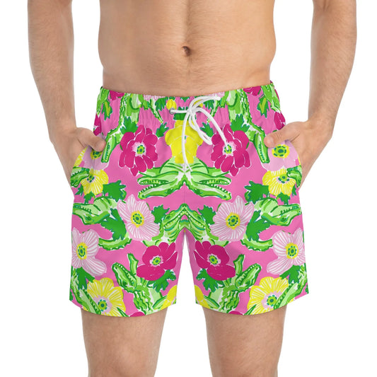 Gator Groove Swim Trunks - All Over Prints